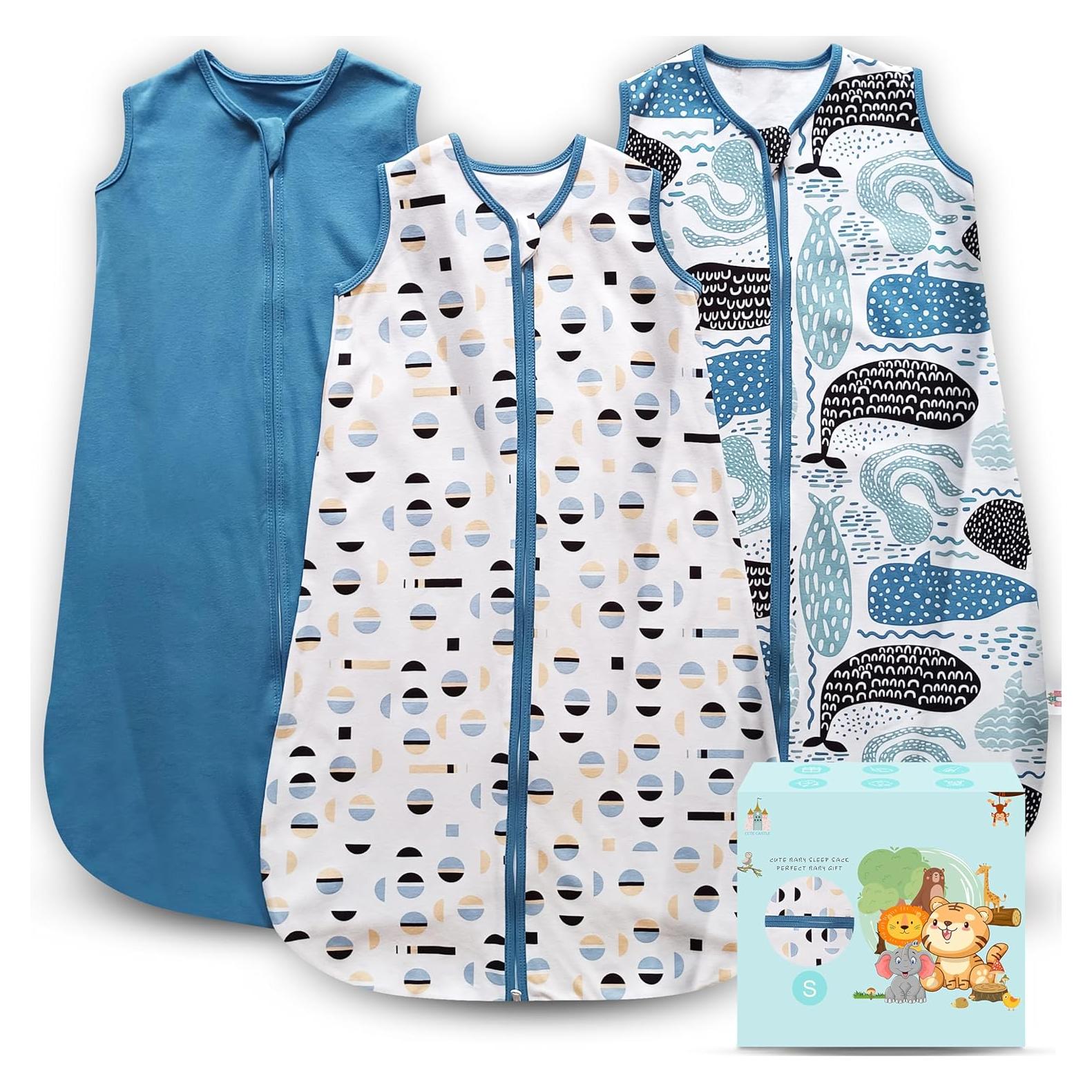 Saco de Sueño para Bebé Castillo Bonito 0-6 Meses Algodón