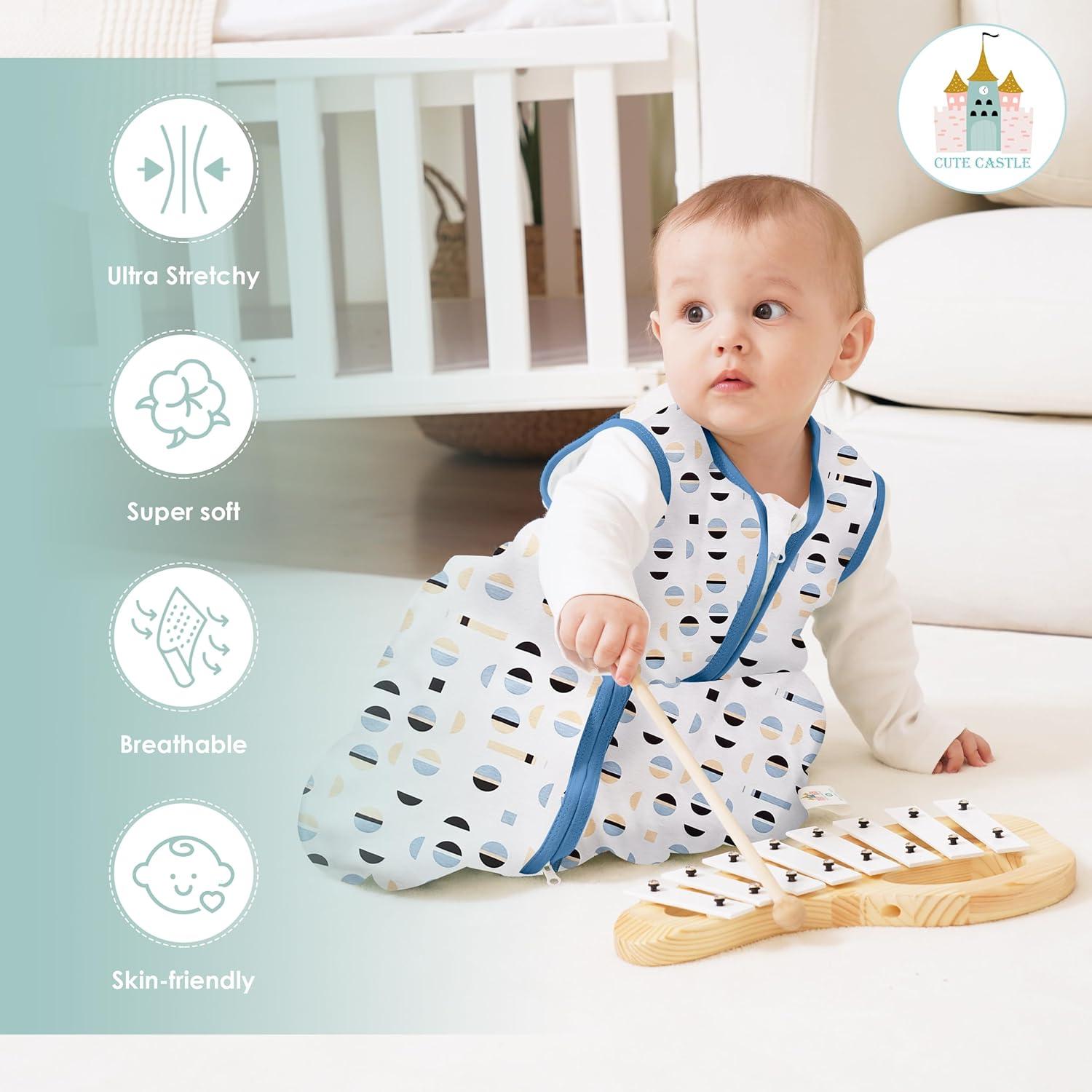 Saco de Sueño para Bebé Castillo Bonito 0-6 Meses Algodón