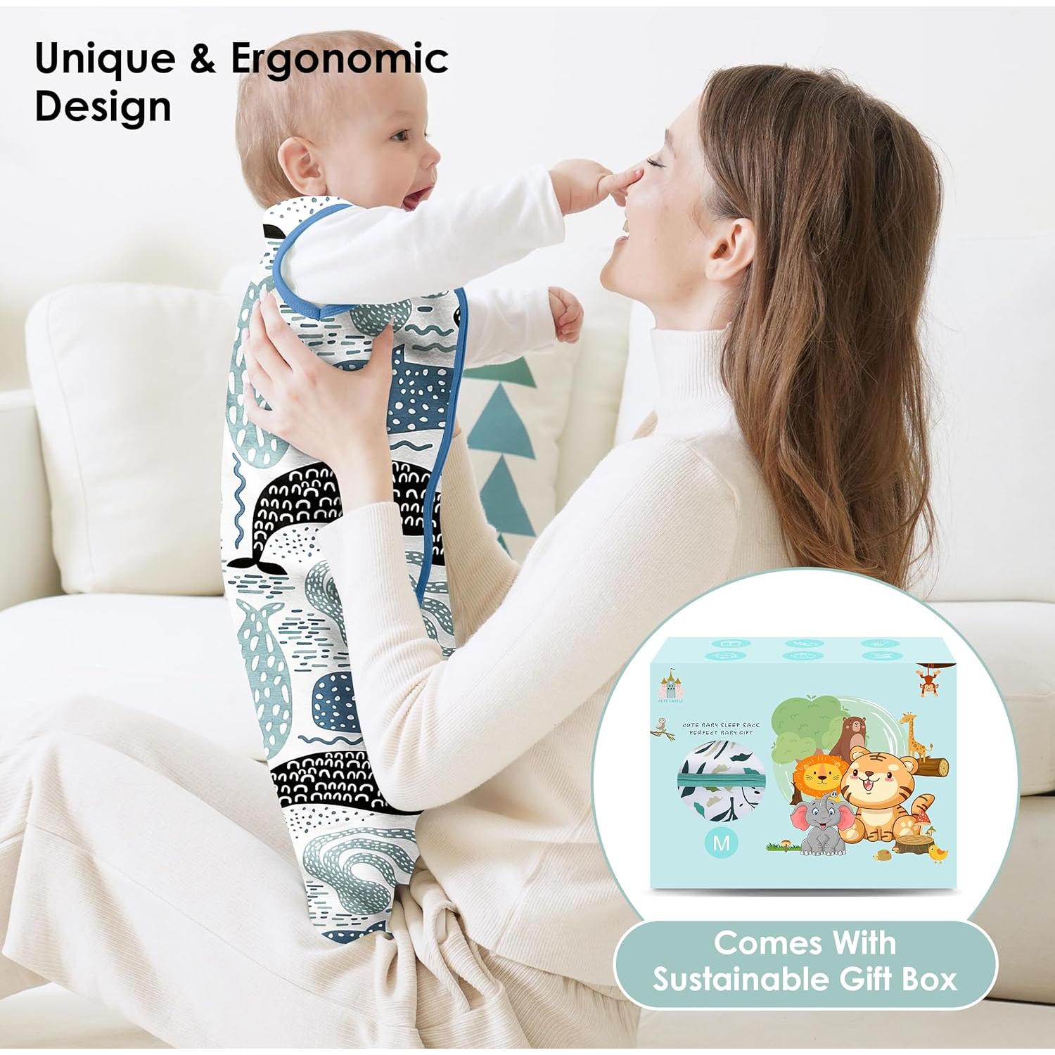 Saco de Sueño para Bebé Castillo Bonito 0-6 Meses Algodón