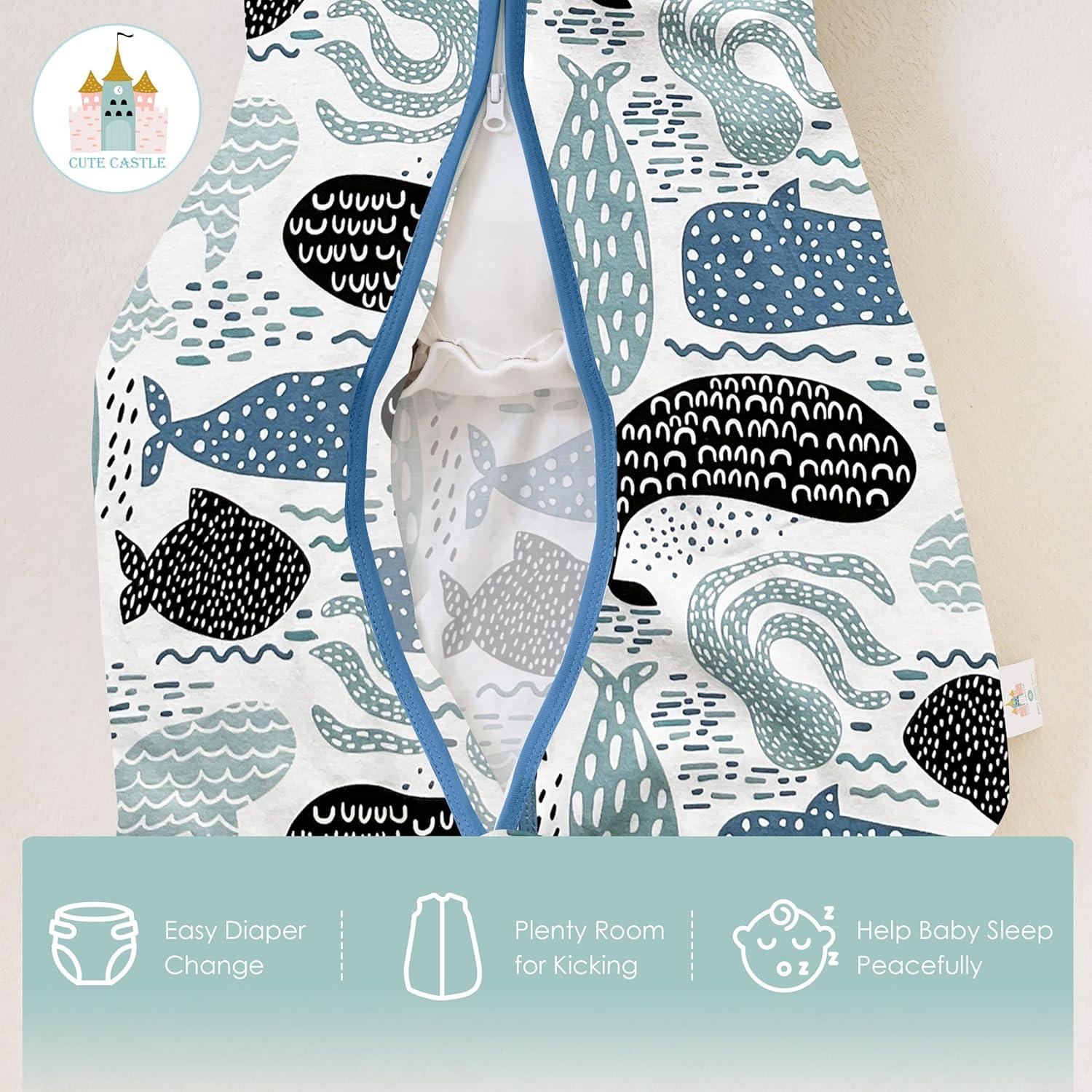 Saco de Sueño para Bebé Castillo Bonito 0-6 Meses Algodón