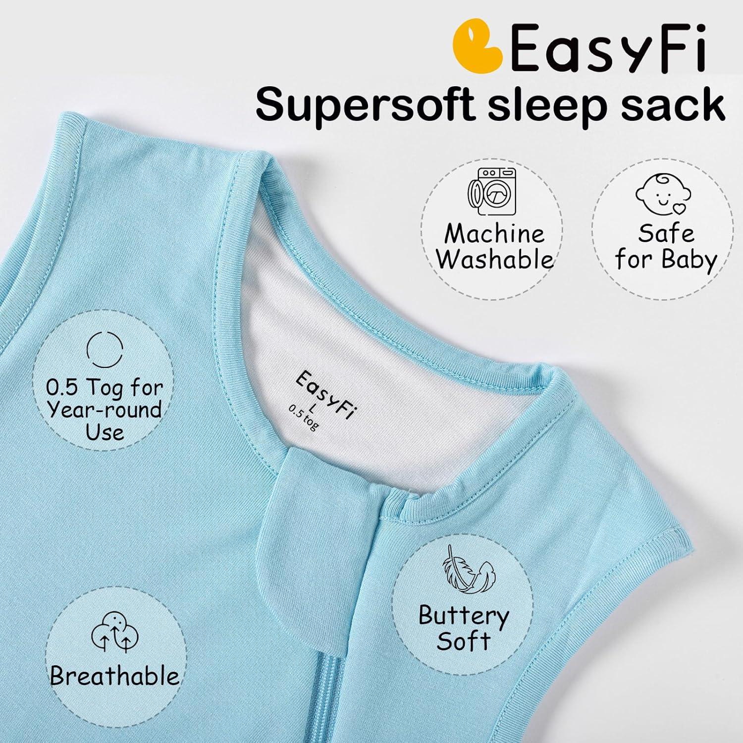 Saco de dormir unisex Supersoft 0.5 Tog para bebés 0-6 meses - Azul