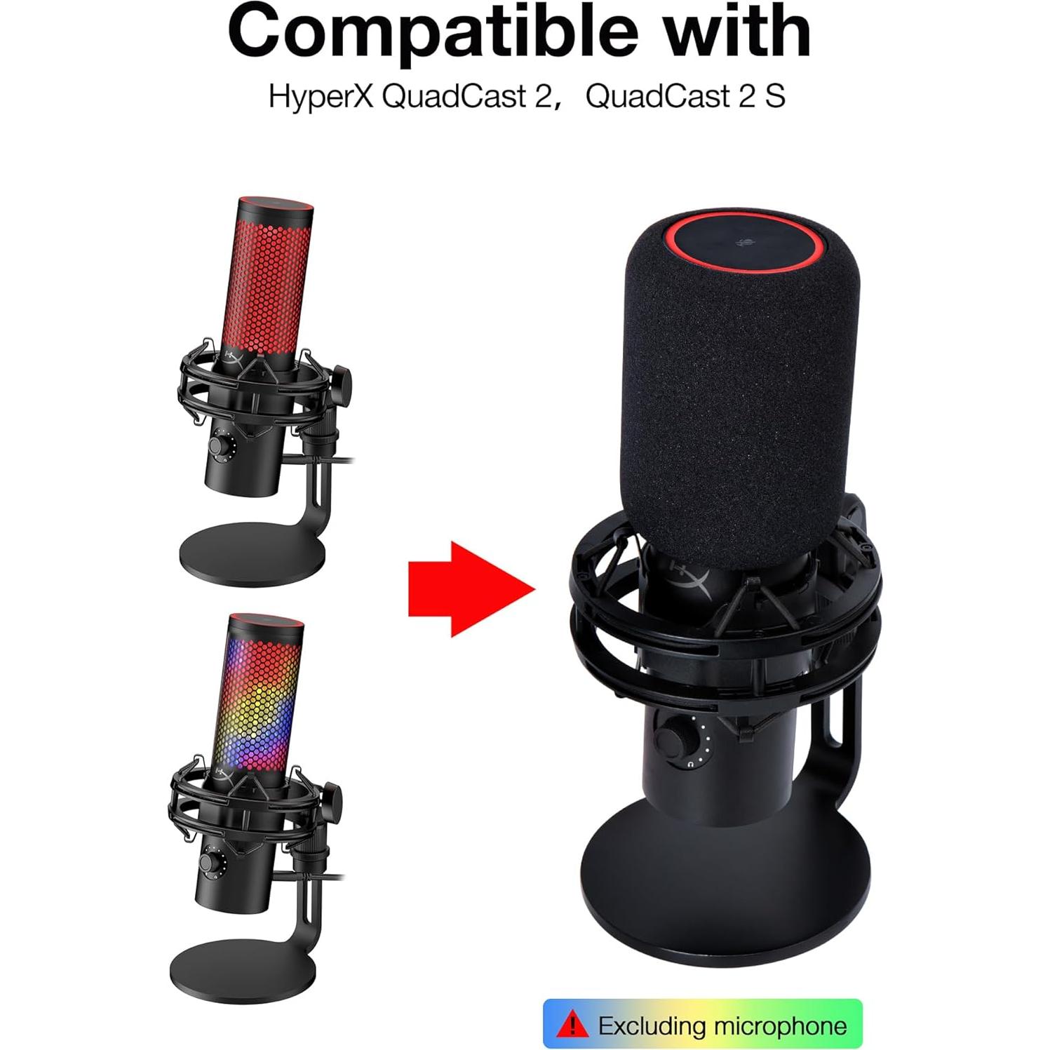 Filtro Pop Mic SUNMON para HyperX QuadCast 2 - Reducción de Ruido