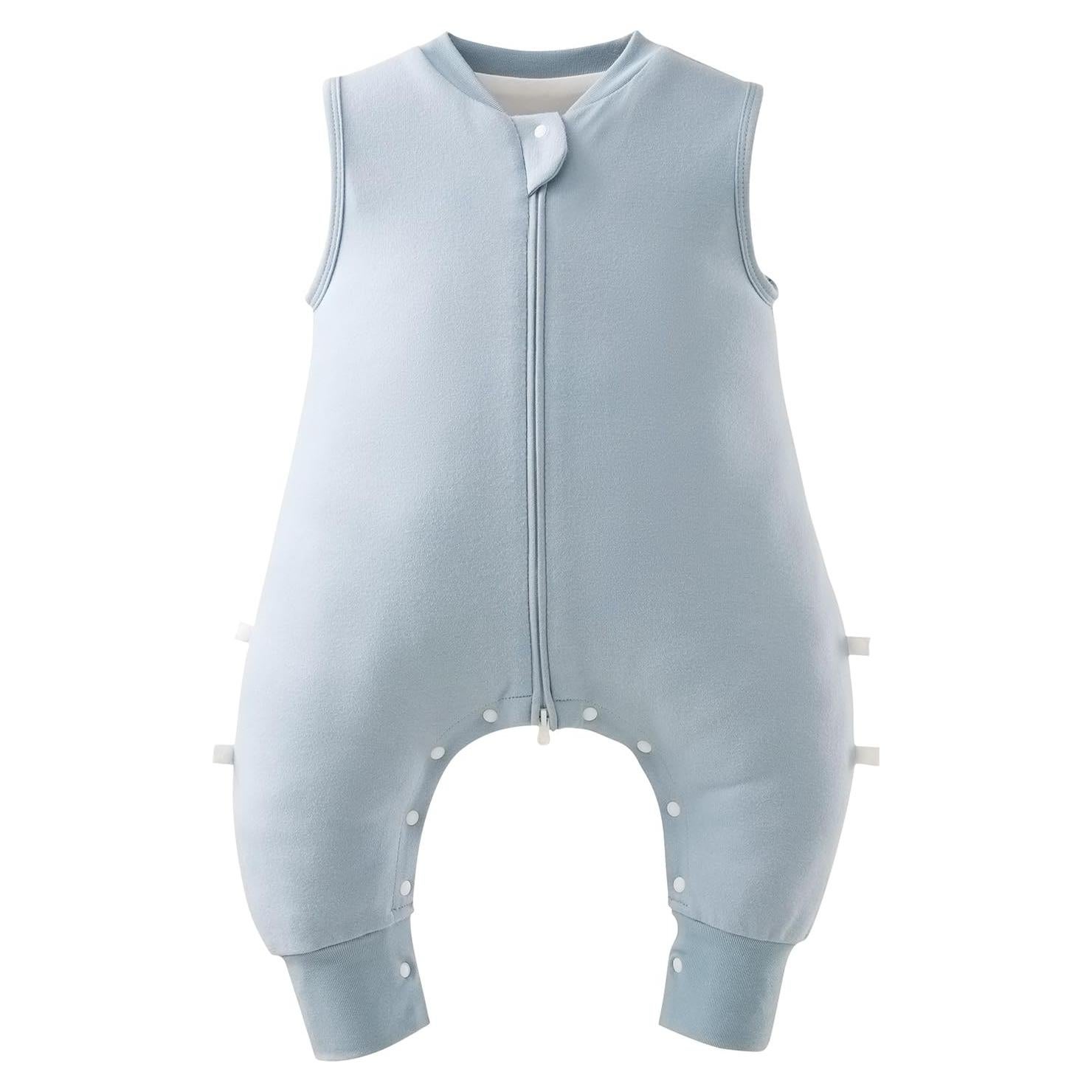 Saco de dormir para bebés 1.0 tog algodón gris azulado