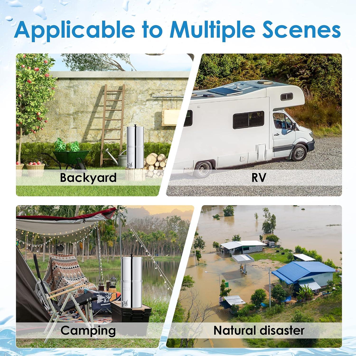 Filtro de agua por gravedad Waterdrop King Tank 8.5L