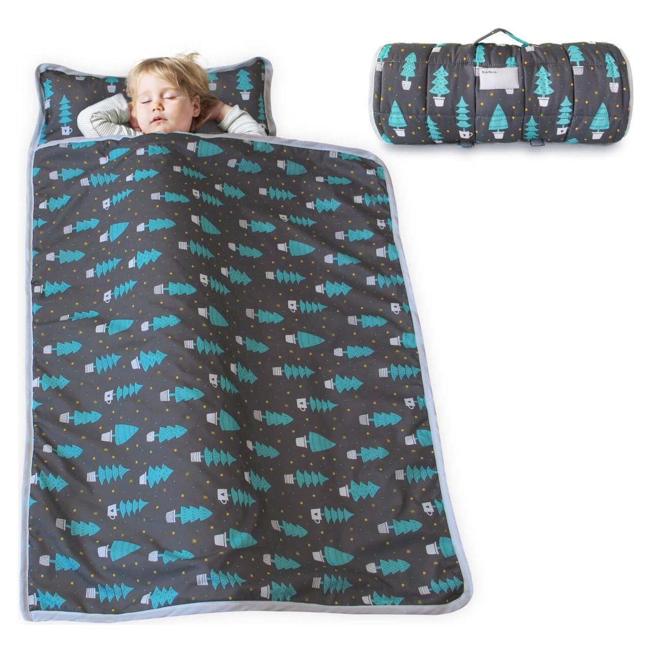 Colchoneta para Siesta Niños Maderas Oscuras 127x53 cm