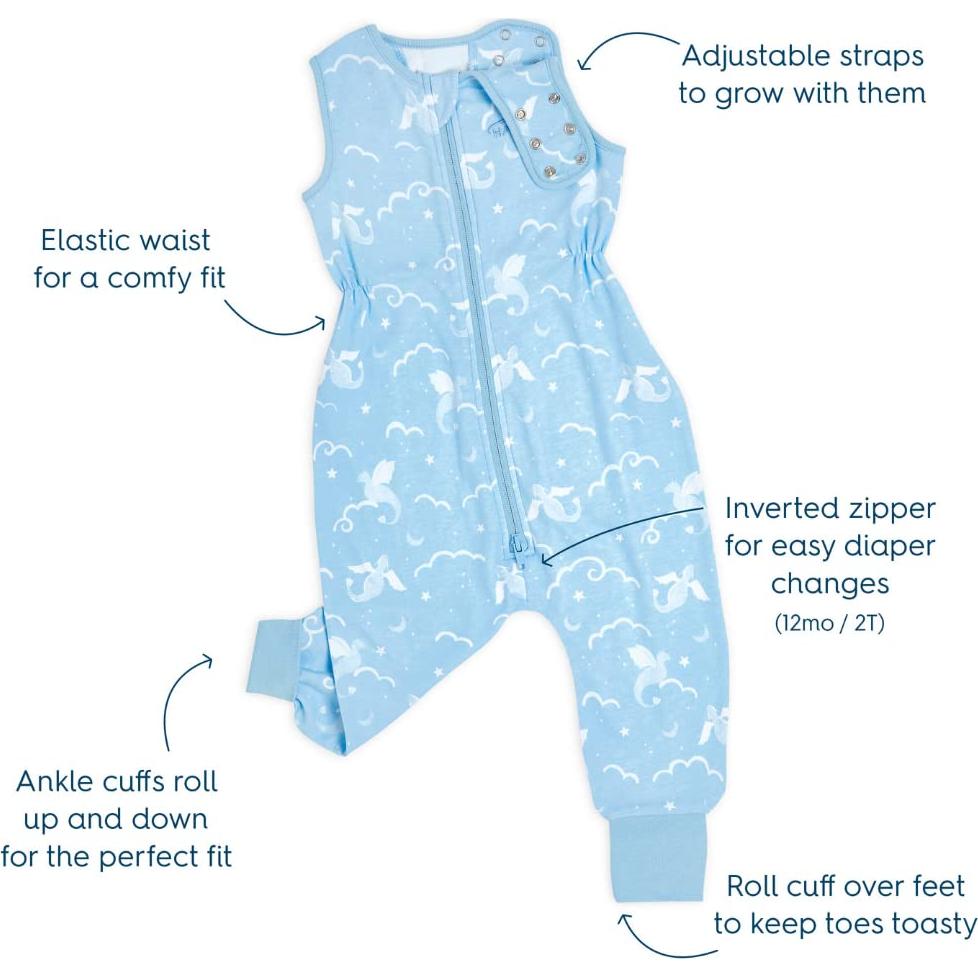 Saco de Dormir HALO Sleepsack 100% Algodón Dragones 2T