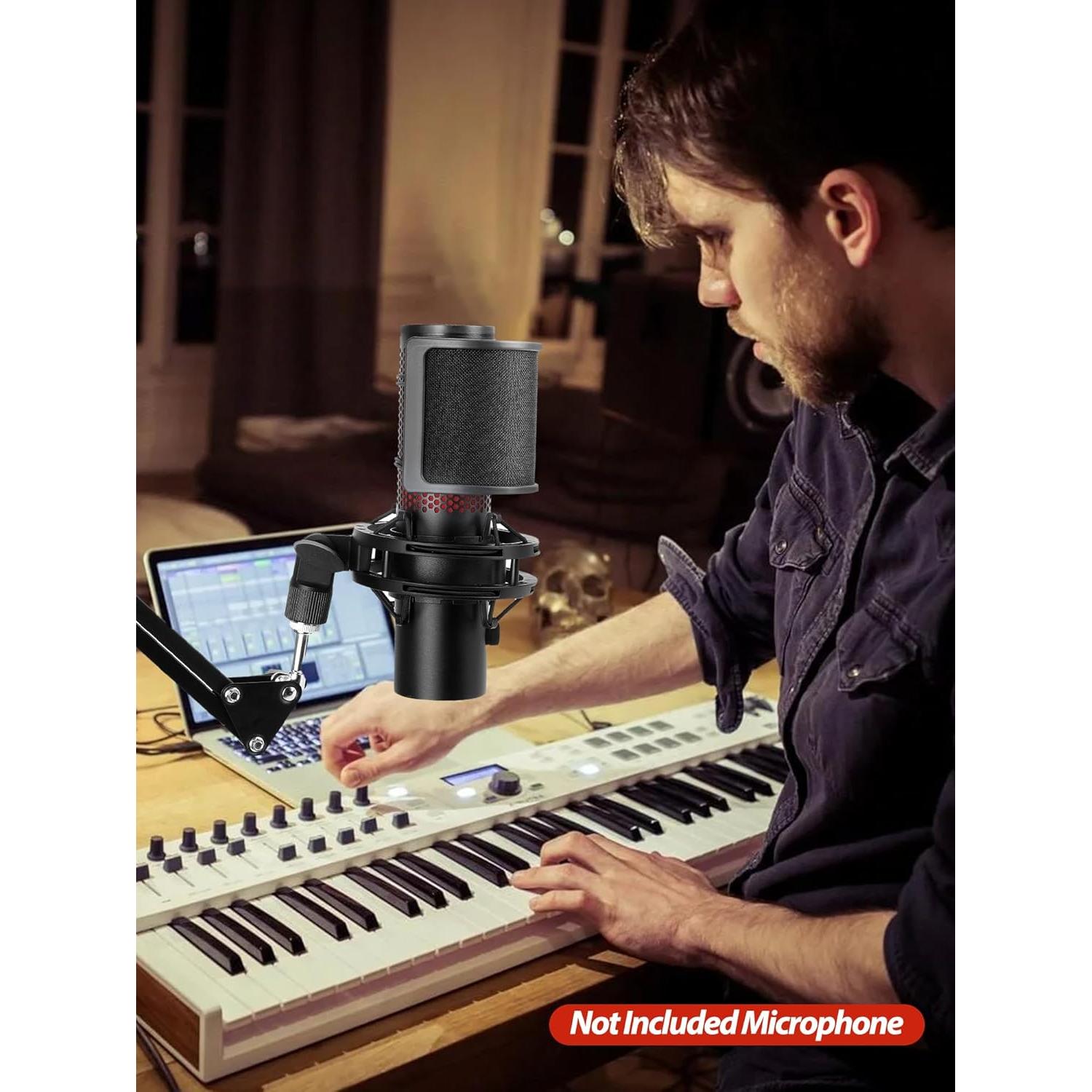 Filtro Pop SUNMON para Micrófono HyperX QuadCast2 - Negro