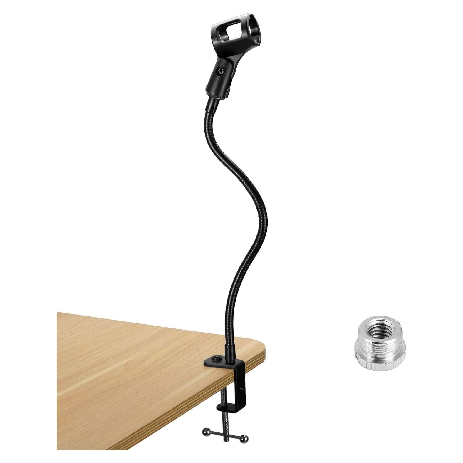 Soporte de Micrófono QWORK Cuello de Cisne 33 cm Ajustable 360°