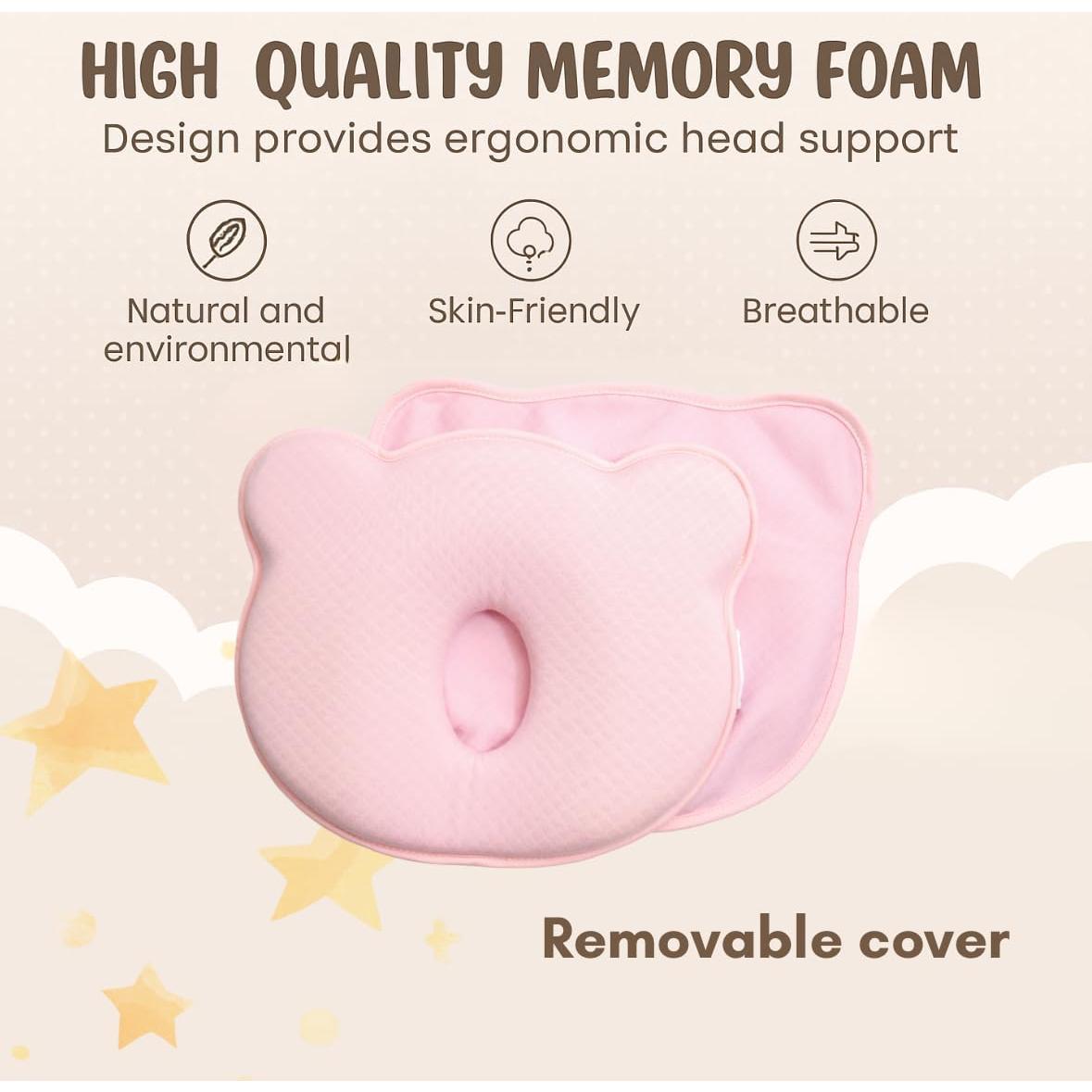 Almohadilla de Soporte para Cambiar Bebés FOX DREAMS Rosa