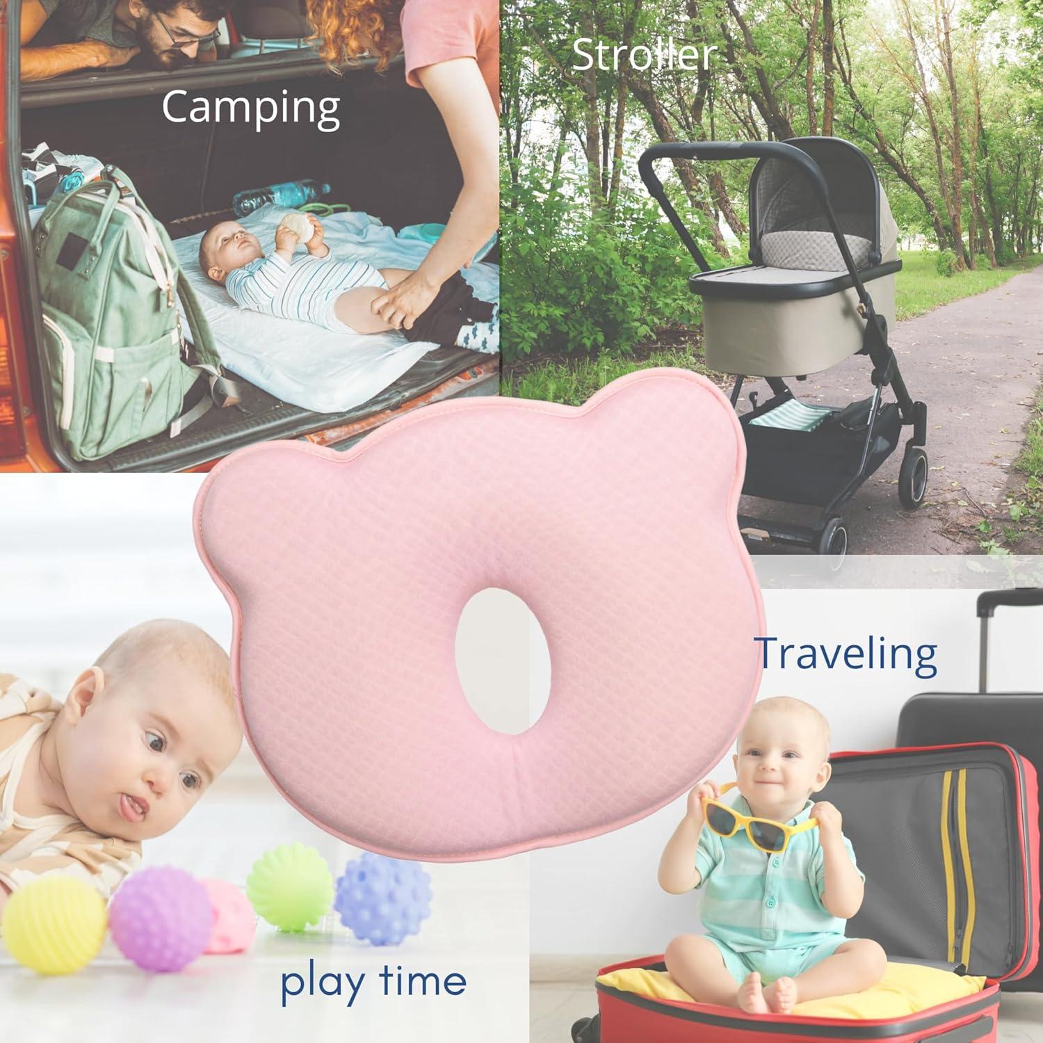 Almohadilla de Soporte para Cambiar Bebés FOX DREAMS Rosa