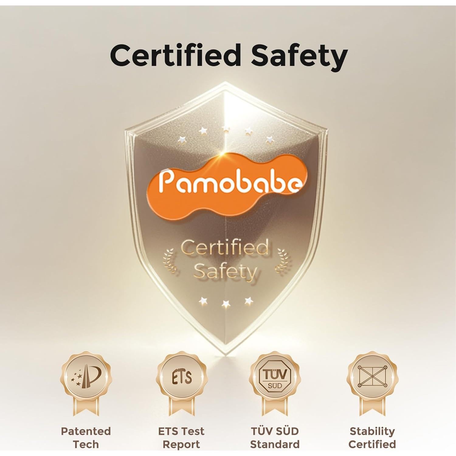 Parque para Bebés Pamo Babe Magic Fold 100x70cm Gris Oscuro