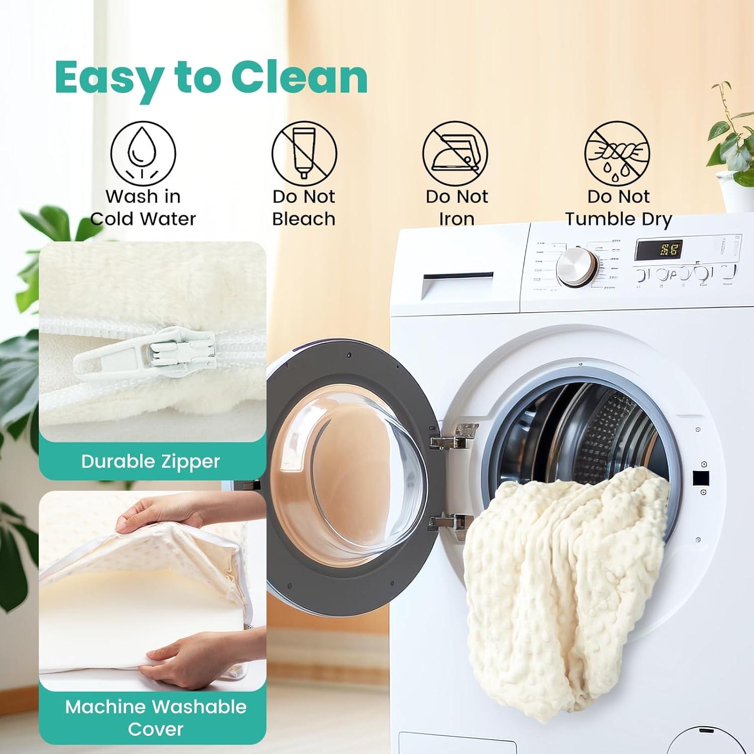 Almohada para Bebé Tummy Time TTM-2506 Beige con Funda Lavable