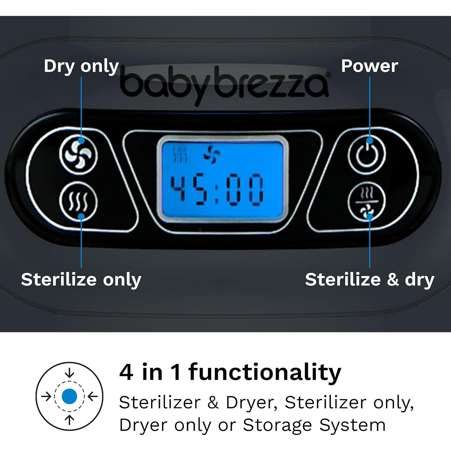 Esterilizador y Secador Baby Brezza Carbón - 6 Biberones