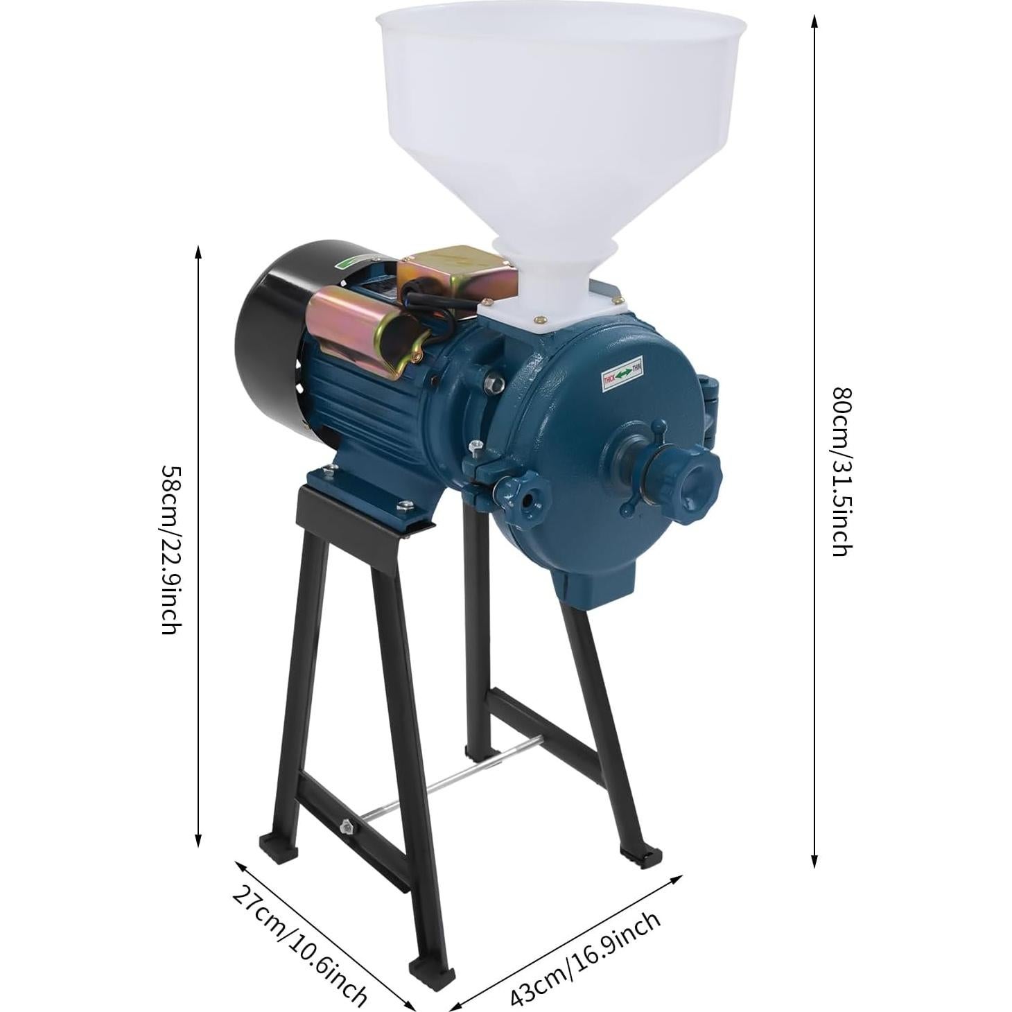 Molino de Granos Eléctrico Headery 2200W para Maíz y Arroz