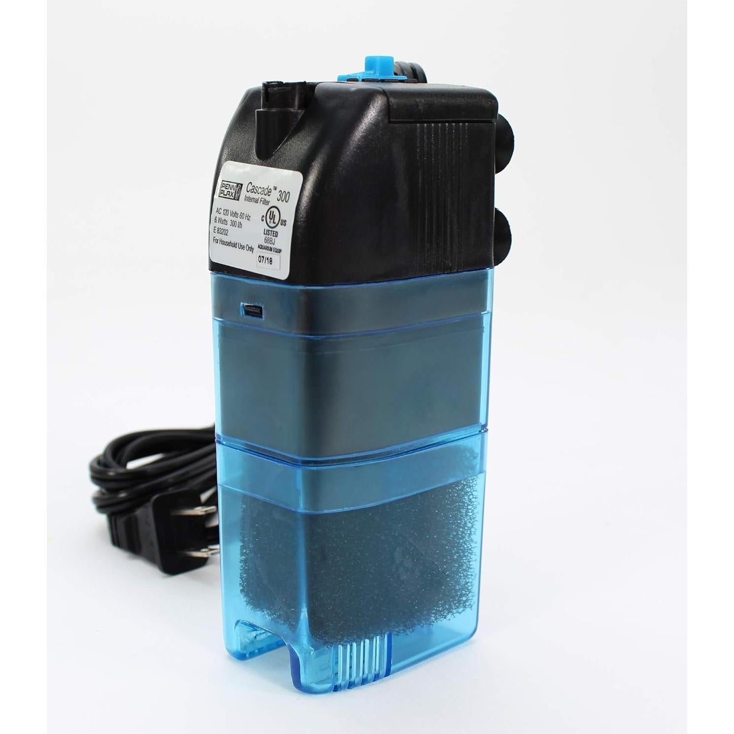 Filtro Sumergible Cascade 170 Penn-Plax para Acuarios 37.85L