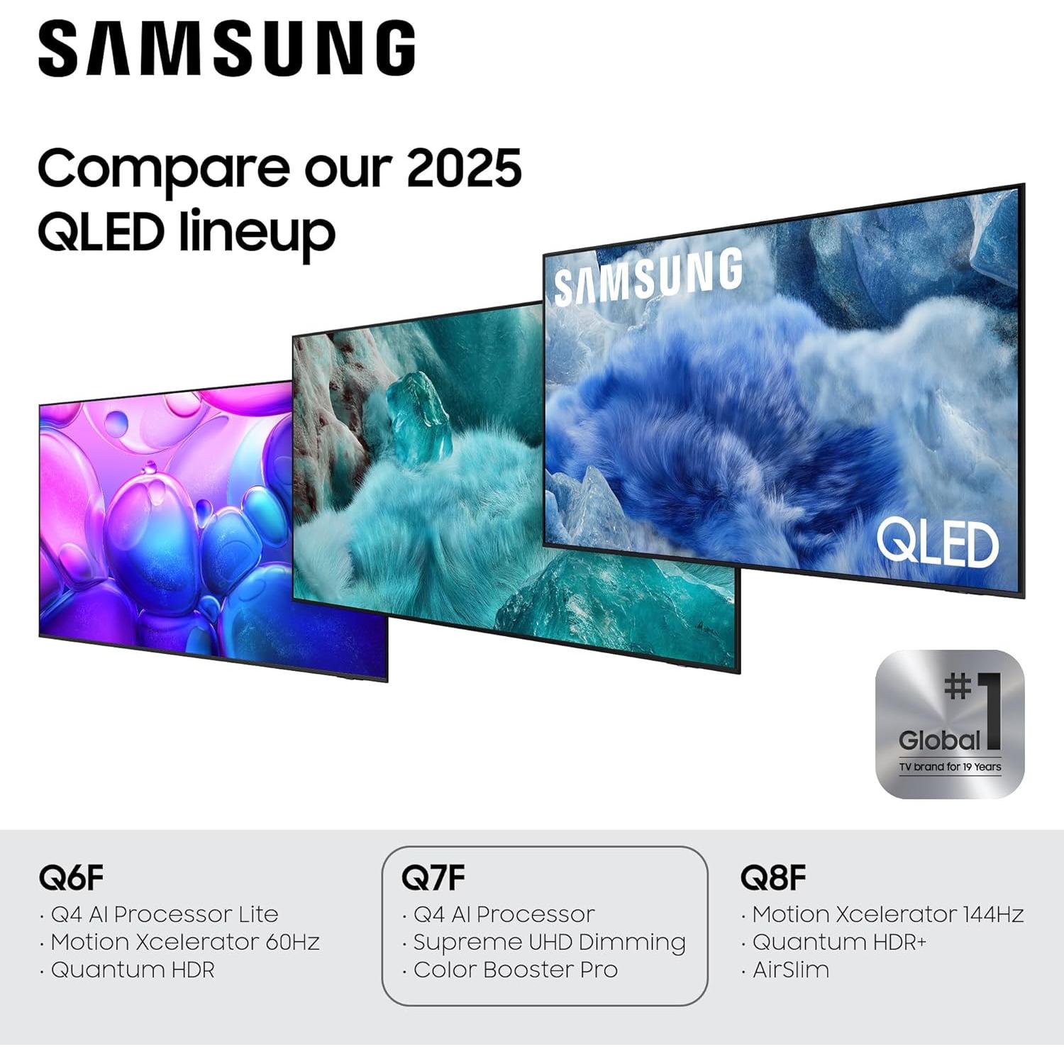 Samsung Televisor Inteligente QLED 43" Q7F 4K HDR, Sonido 3D