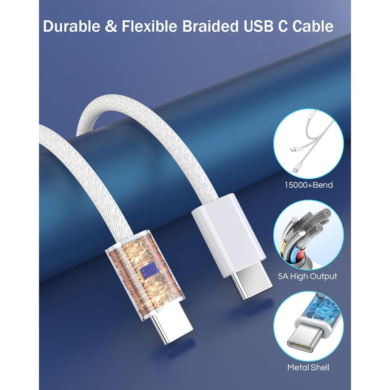 Cargador de coche rápido USB C para iPhone 16 - 2PACK Azul