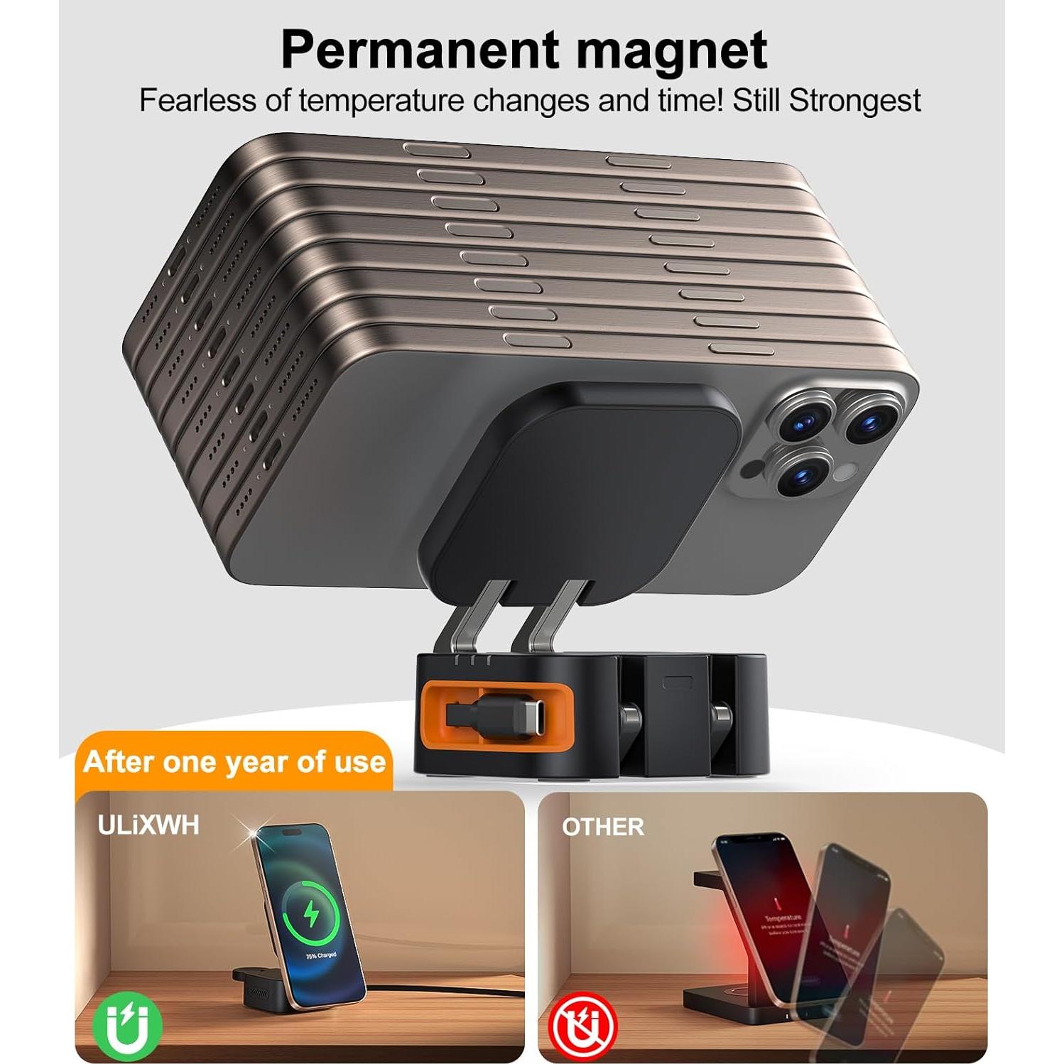 Estación de Carga 3 en 1 ULiXWH para Apple 22.5W Rápida