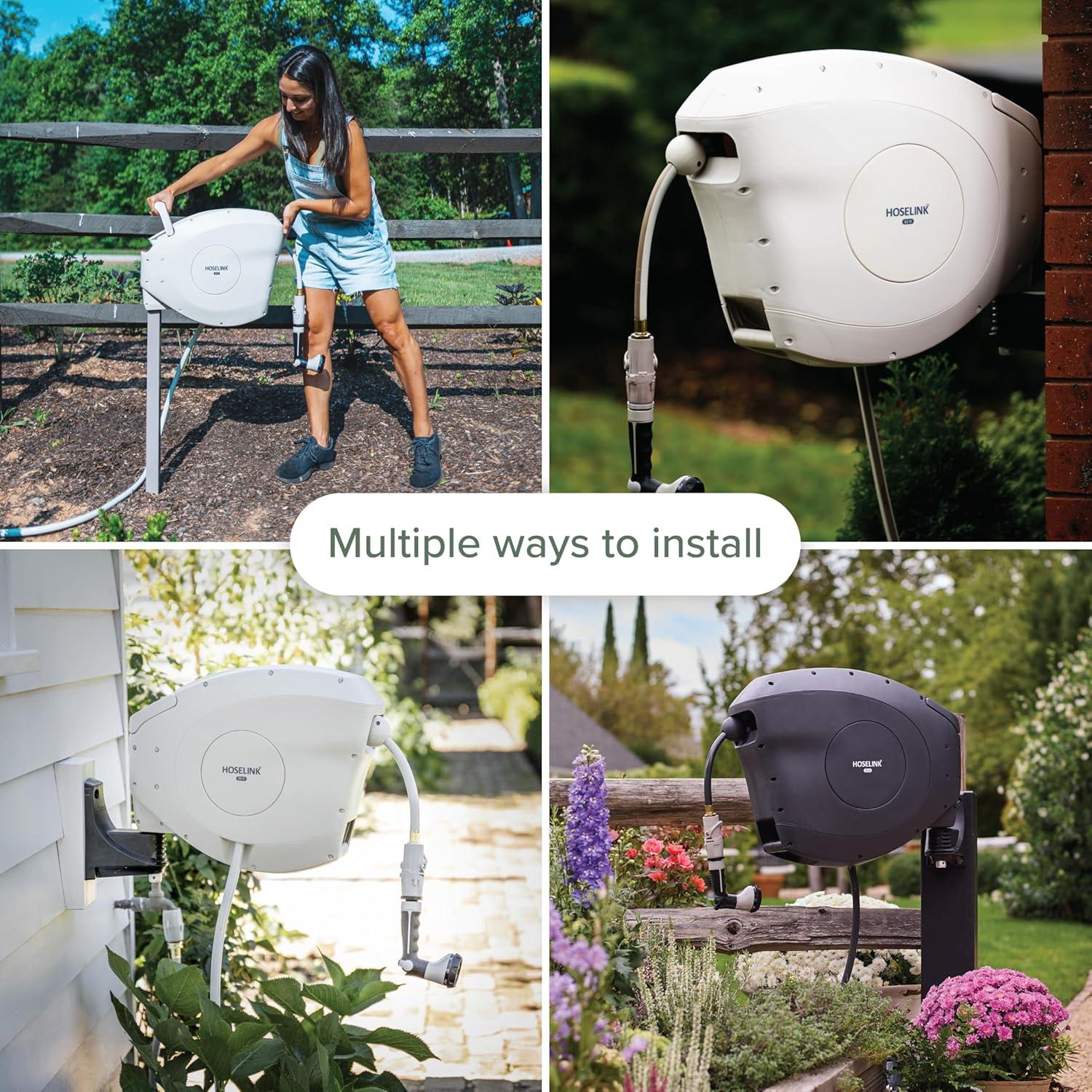 Manguera de Jardín Retráctil Hoselink 15.24m Hi-Flow UV