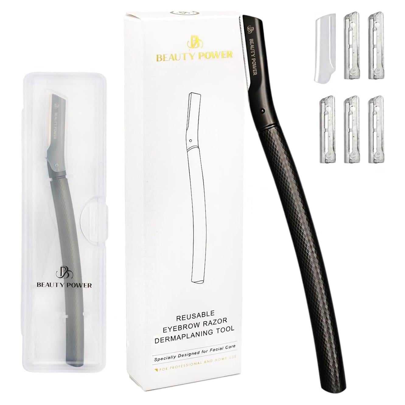 Rasuradora de Cejas Beauty Power con 6 Cuchillas y Estuche