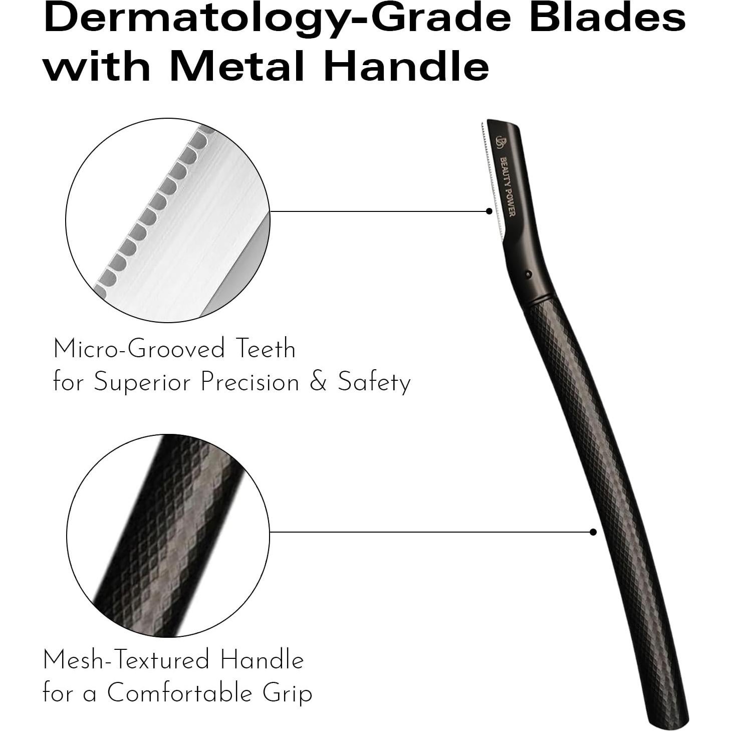 Rasuradora de Cejas Beauty Power con 6 Cuchillas y Estuche