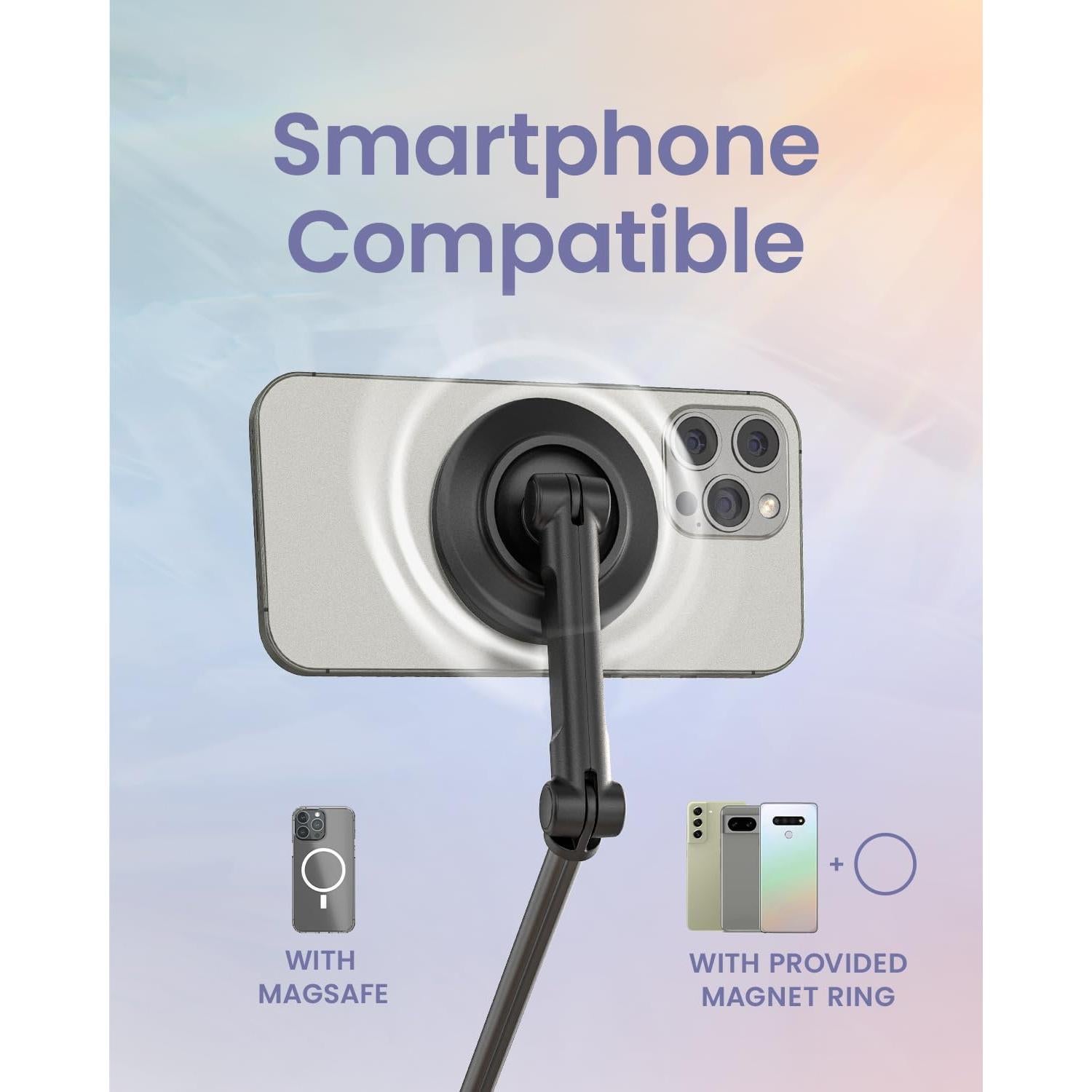 Trípode Magnético Automático KraftGeek para iPhone - 167 cm