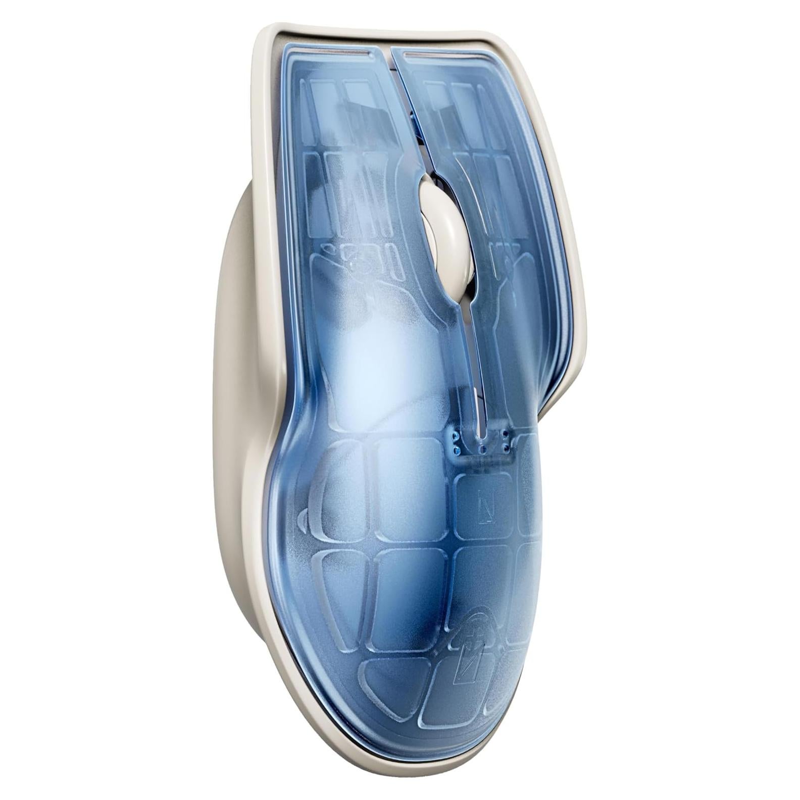 Ratón Inalámbrico Bluetooth Lunar Artefacts Recargable Ambidiestro Azul