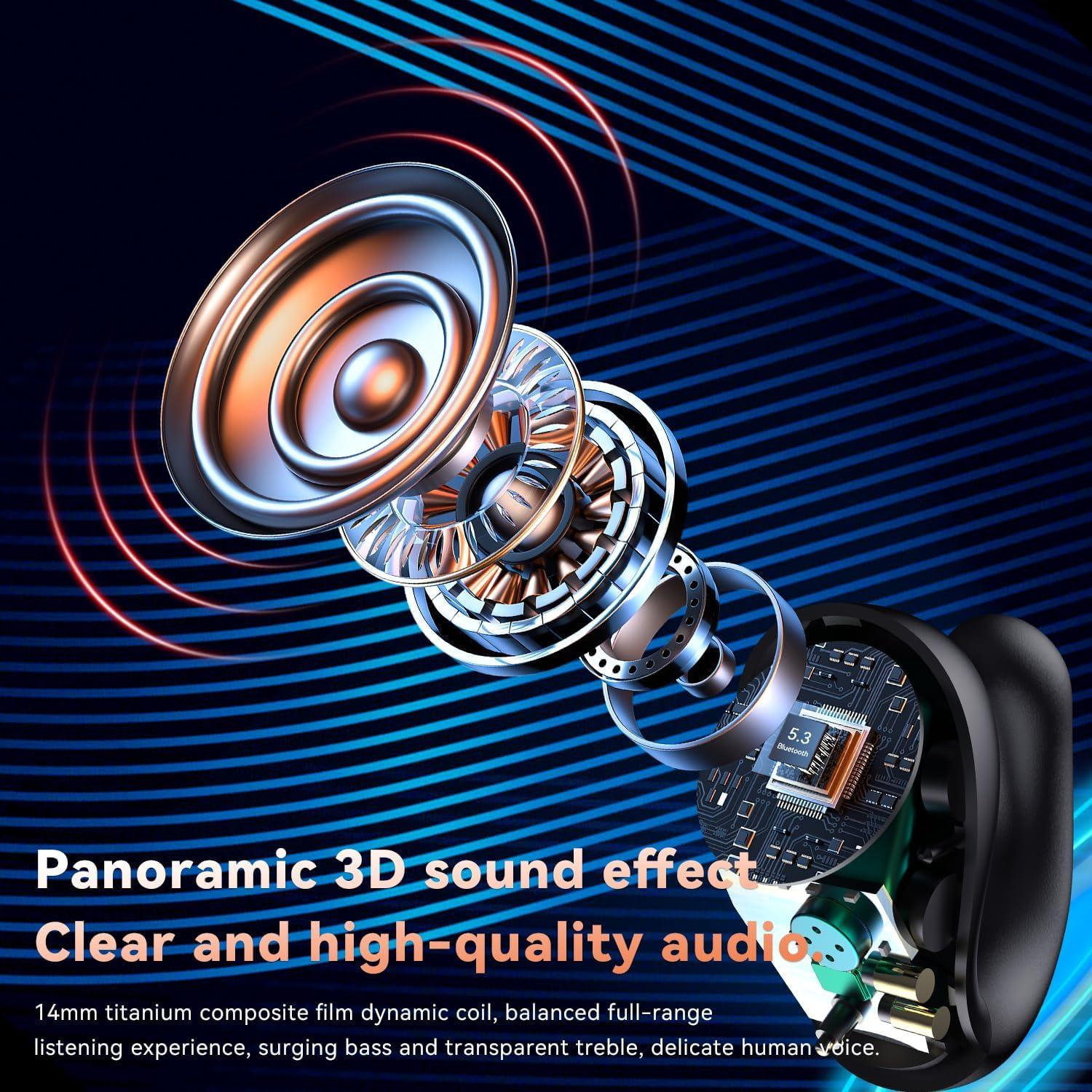 Auriculares Inalámbricos Bluetooth 5.3 HFY-Direct Clip En Impermeables