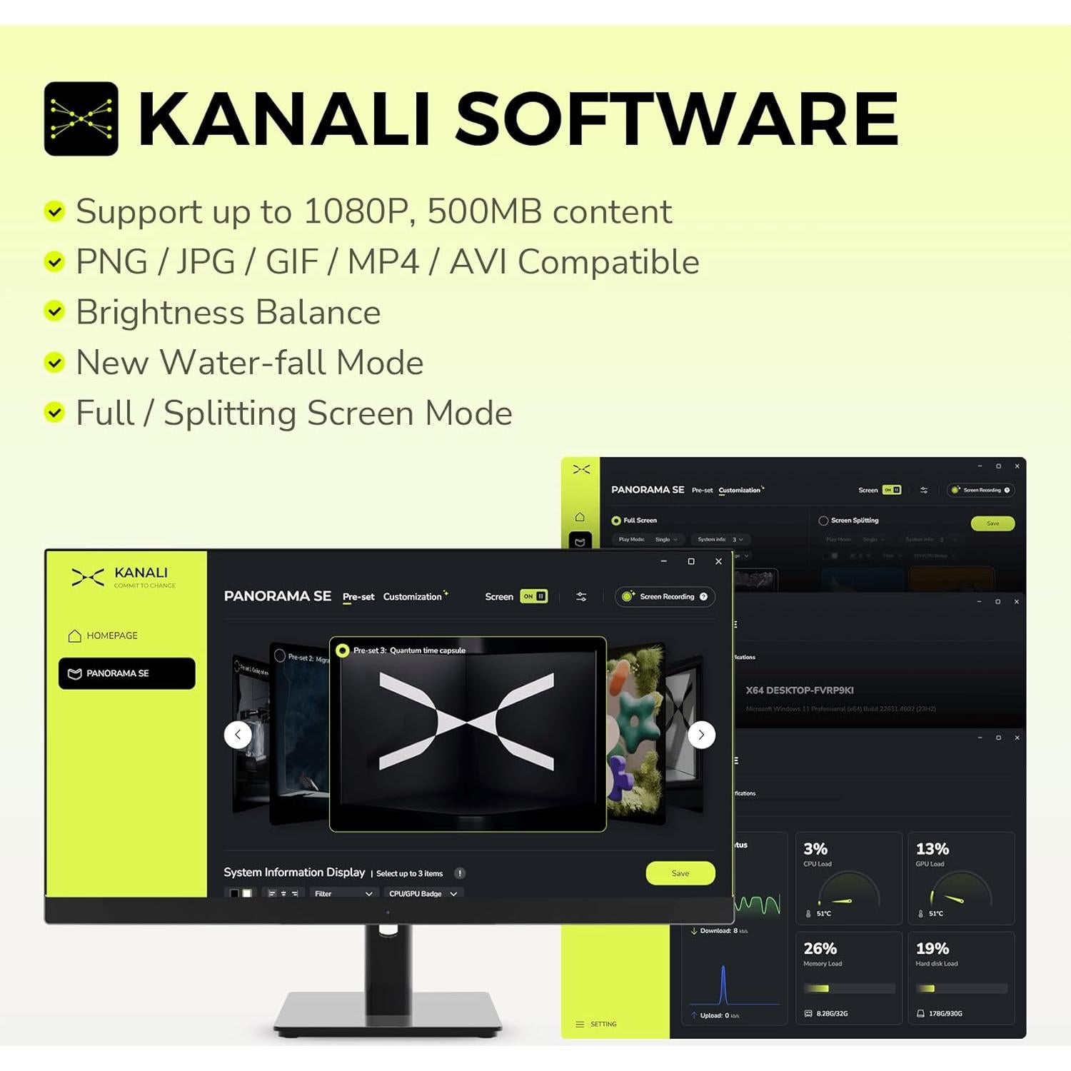 Enfriador AIO TRYX Panorama SE 240 ARGB 240mm Pantalla AMOLED