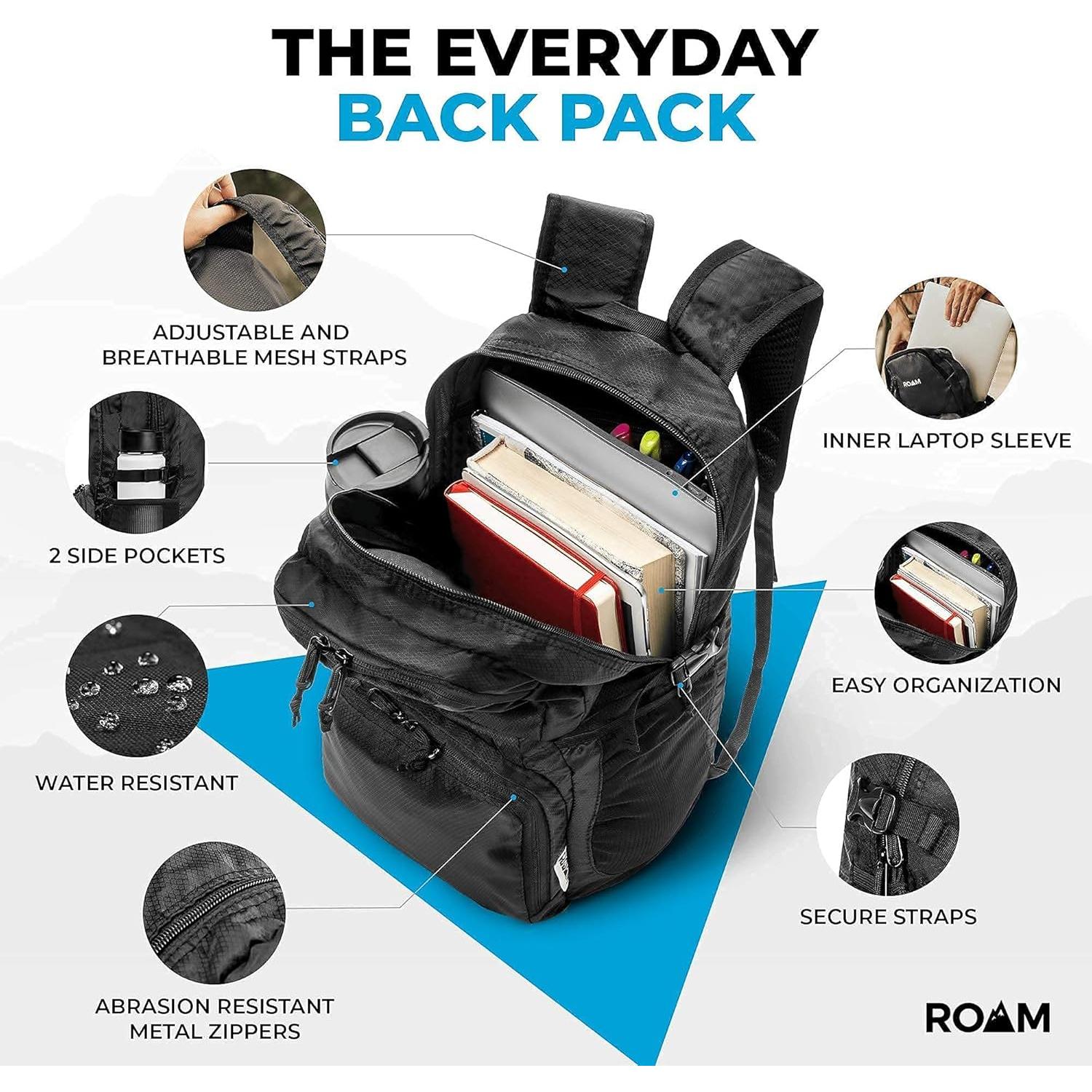 Mochila de Senderismo Plegable Roam 25L - Resistente al Agua