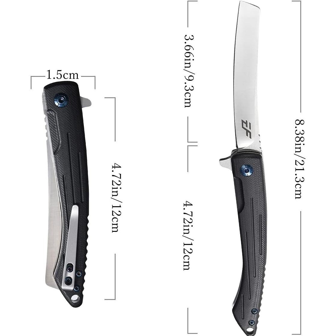 Cuchillo Plegable Eafengrow EF944 EDC Acero D2 Mango G10 21.3cm