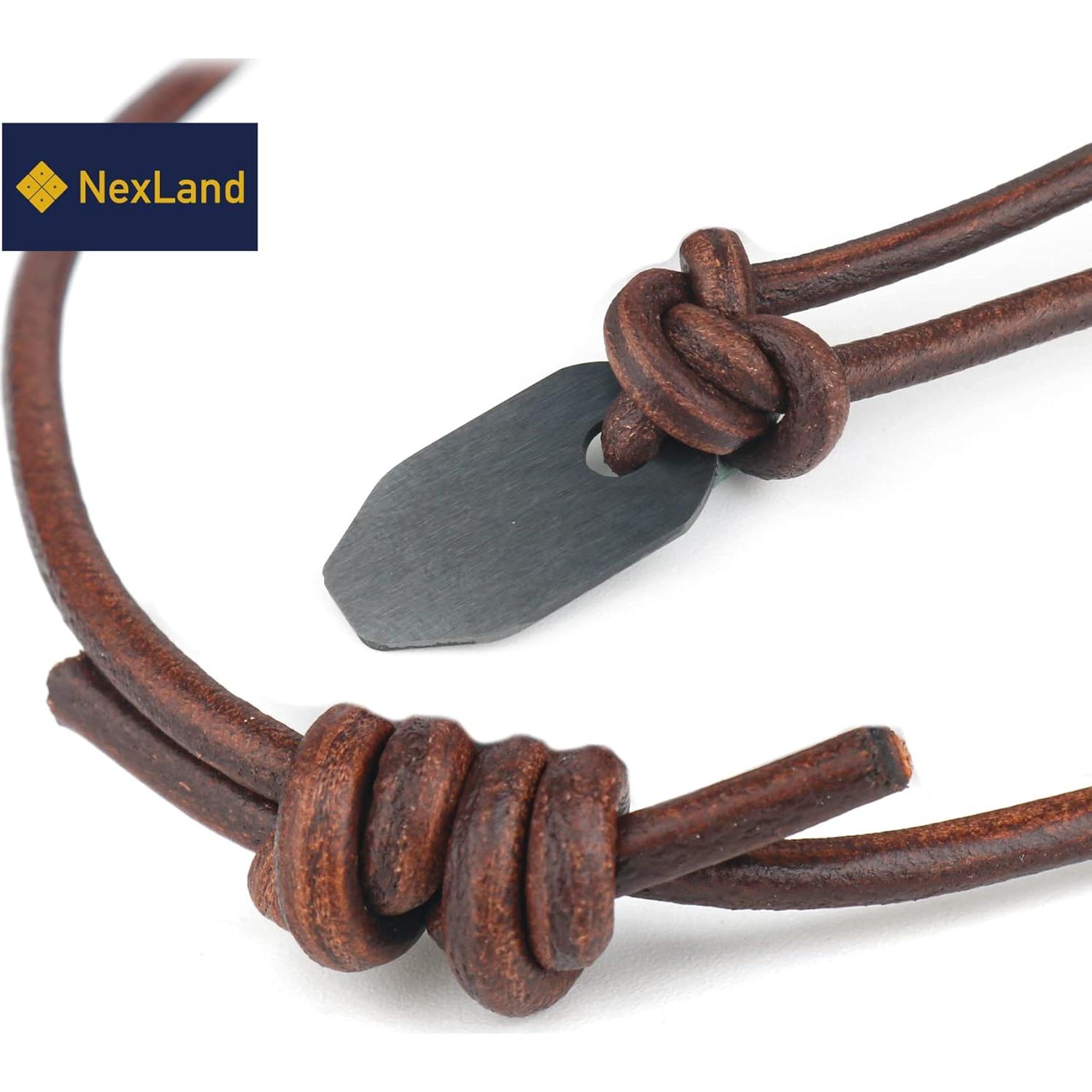 Collar de Inicio de Fuego NexLand Cerámica con Cordón de Cuero