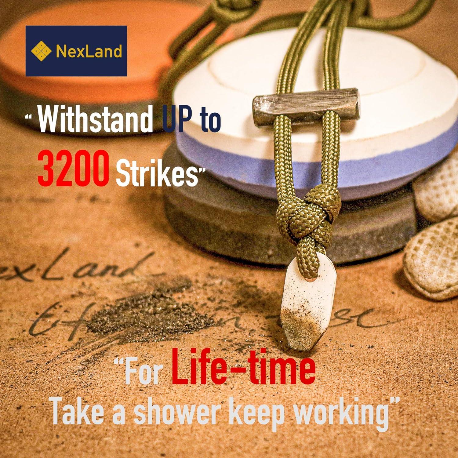 Collar de Inicio de Fuego NexLand Cerámica con Cordón de Cuero