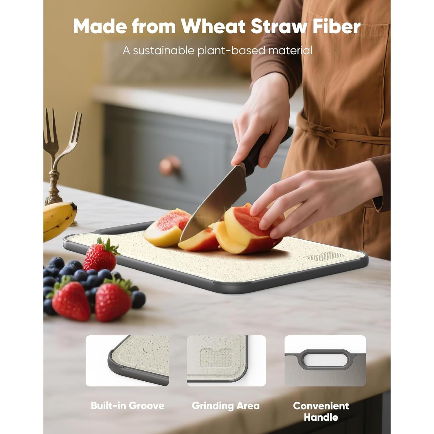 Tabla de Cortar de Titanio G.C&yite 40.64x27.94cm Doble Cara