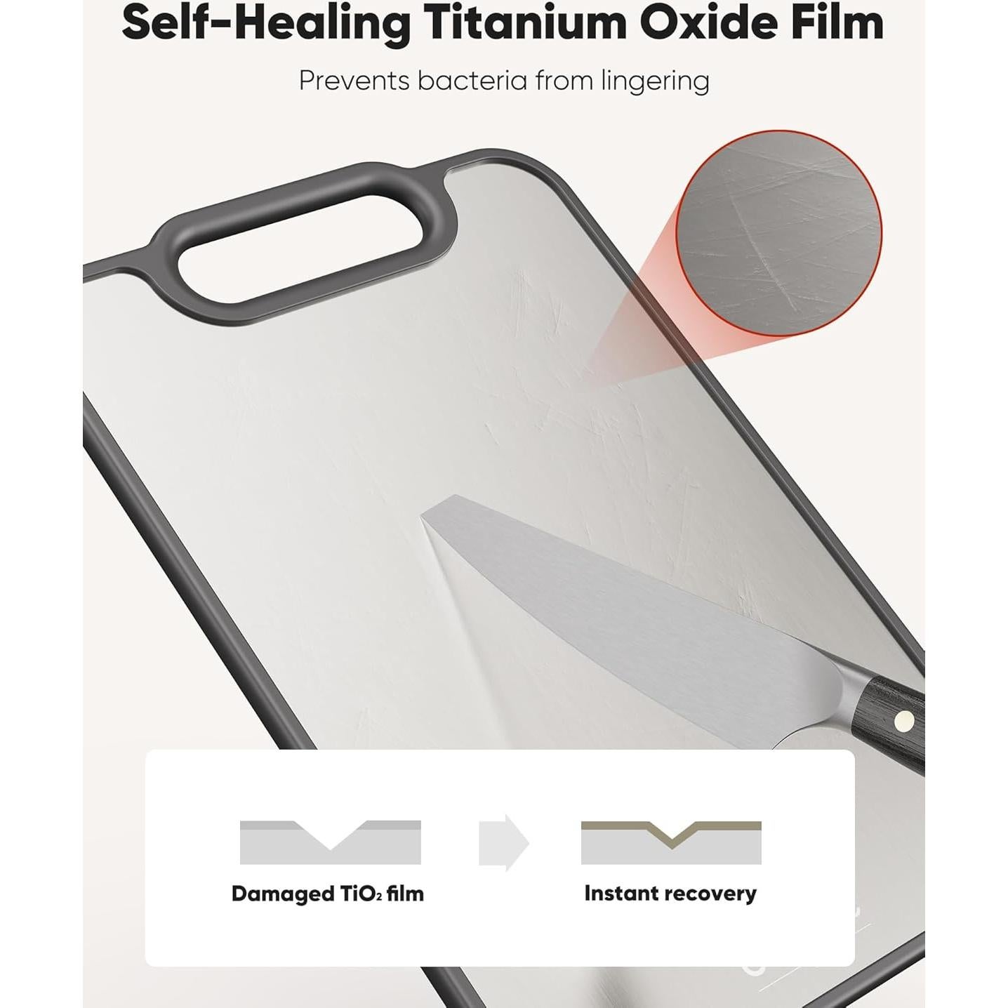 Tabla de Cortar de Titanio G.C&yite 40.64x27.94cm Doble Cara