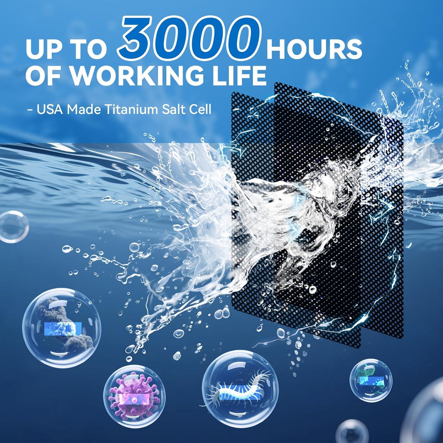 Generador de Cloro Salino Briidea BR-159 para Jacuzzi 7571 L