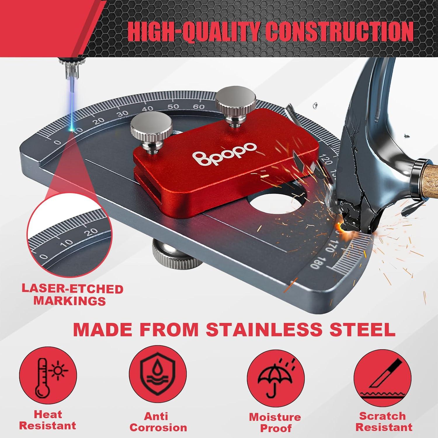 Transportador de Ángulo BPOPO de Acero Inoxidable 0°-180°