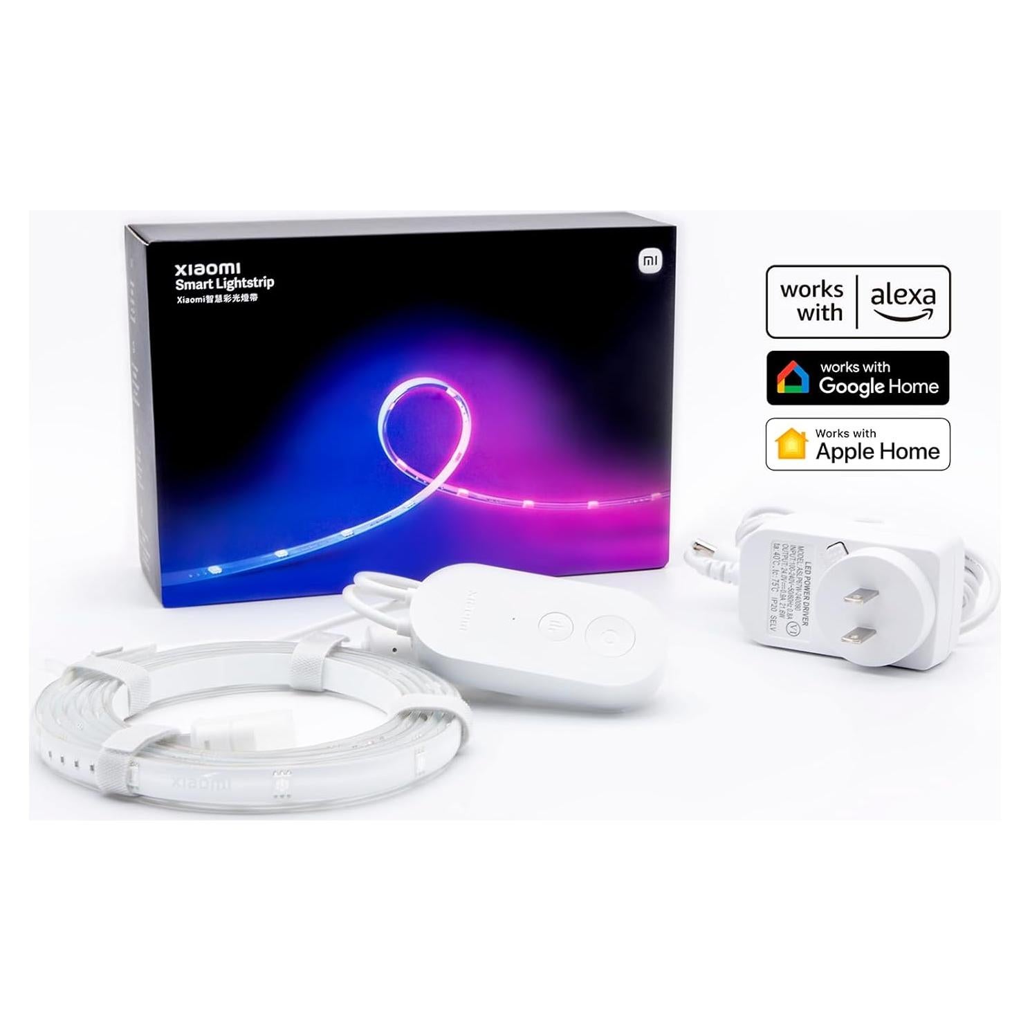 Tira de Luz LED Xiaomi Smart Lightstrip 2m, Sincronización Música, Control Voz