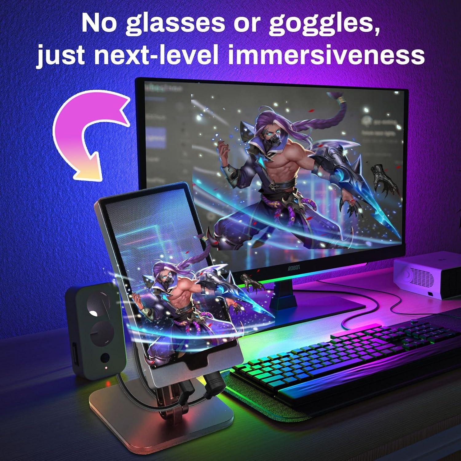 Marco de Imagen Digital 3D Cubevi C1 Negro 15.5x8.1 cm