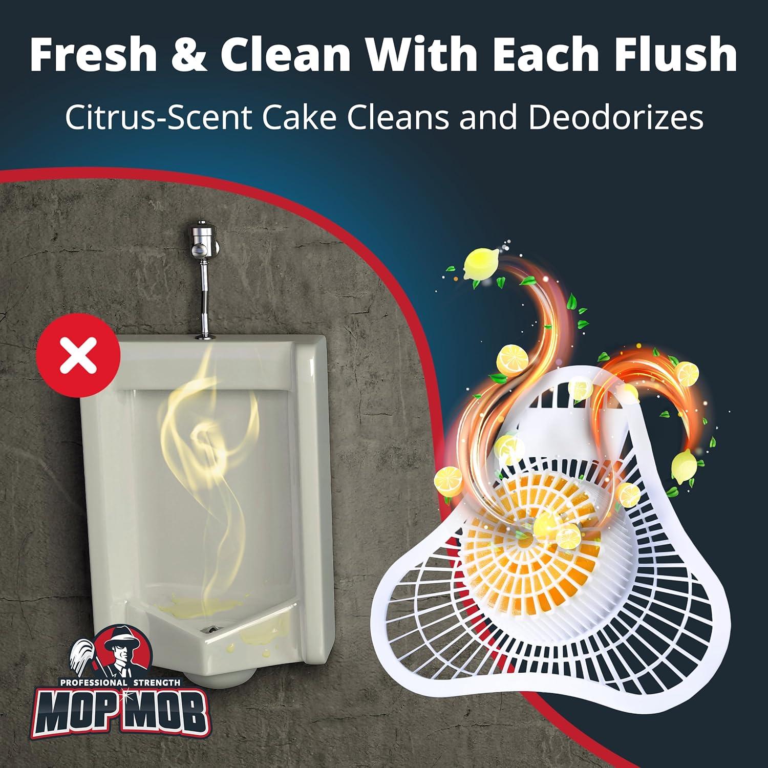 Pantalla de Urinario Mop Mob 12 Paquetes Aroma Cítricos
