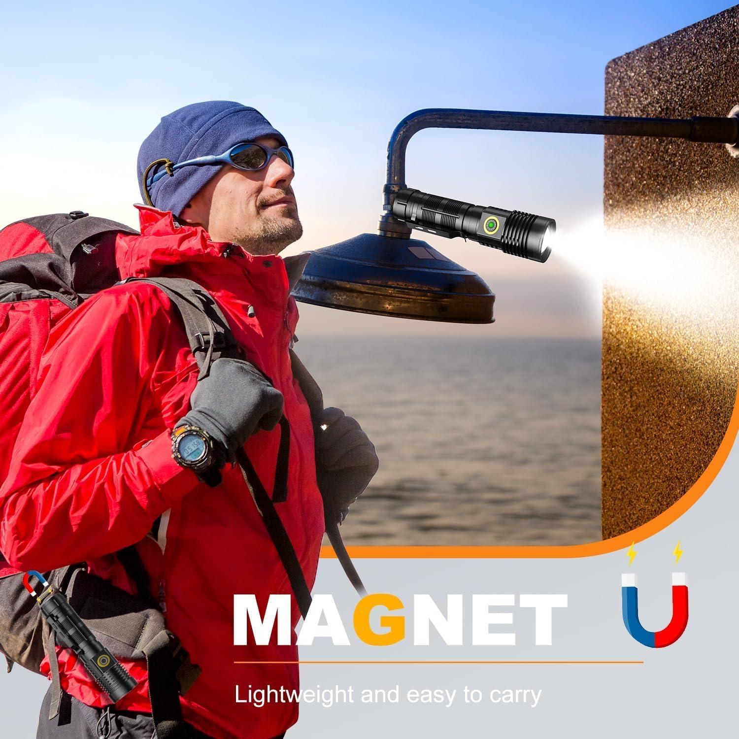 Linterna Táctica LED Hoxida K2301 Recargable USB 1500m