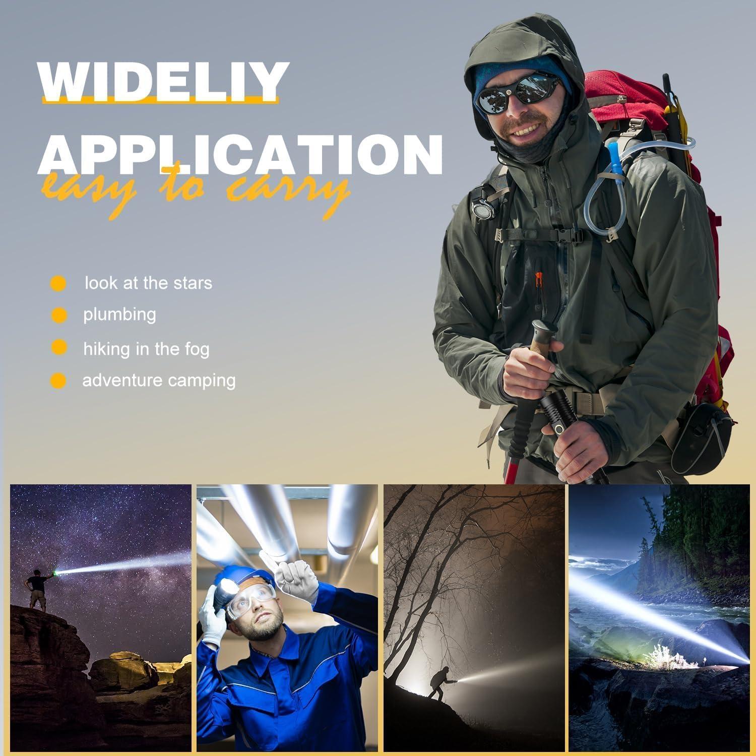 Linterna Táctica LED Hoxida K2301 Recargable USB 1500m