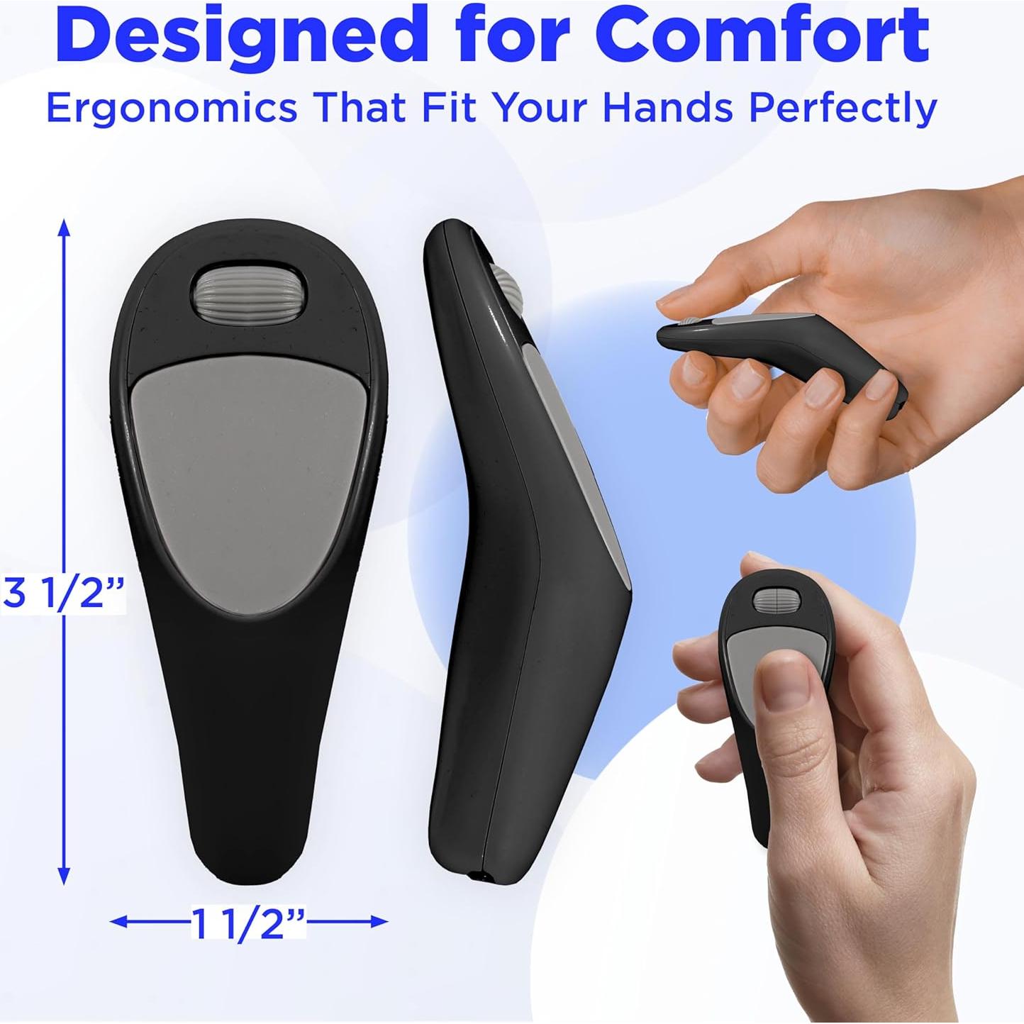 Control Remoto Inalámbrico Rong Tronic con Touchpad y Rueda - Compatible con iPhone y Android