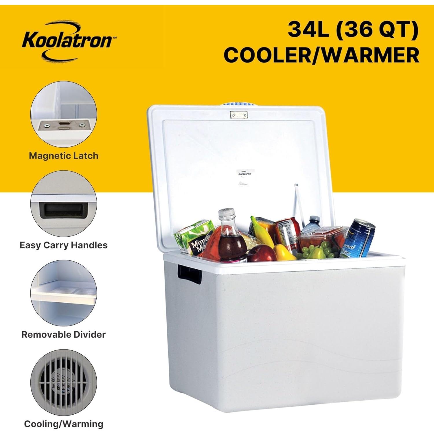 Enfriador Portátil Koolatron P75 AZ 34L 12V para Auto y Camping