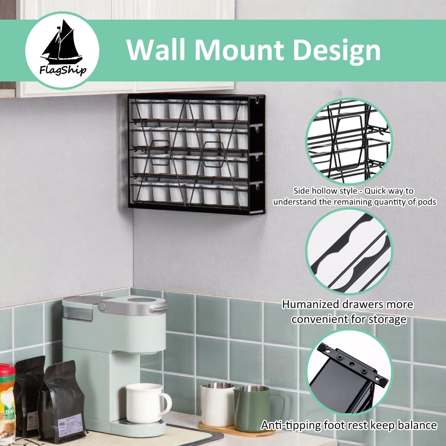 Soporte K Cup FlagShip para 28 Cápsulas de Café - 4 Niveles