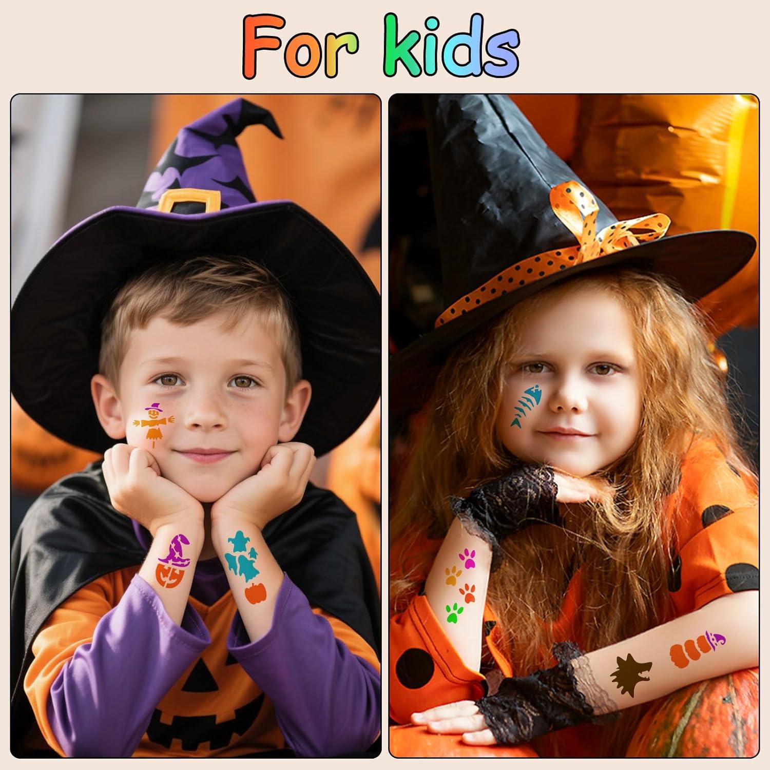 135 Plantillas Tatuajes Temporales Halloween Metuu - Reutilizables