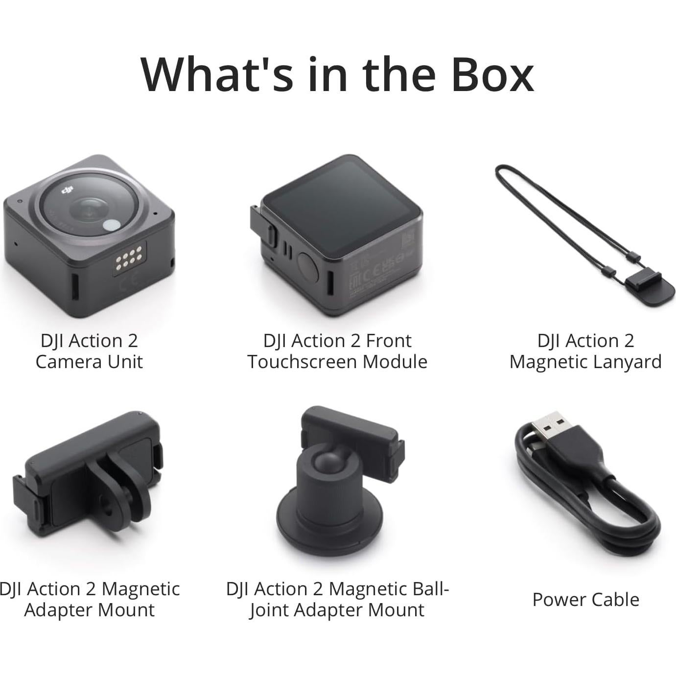 Cámara de Acción 4K DJI Action 2 Combo Pantalla Doble 32GB