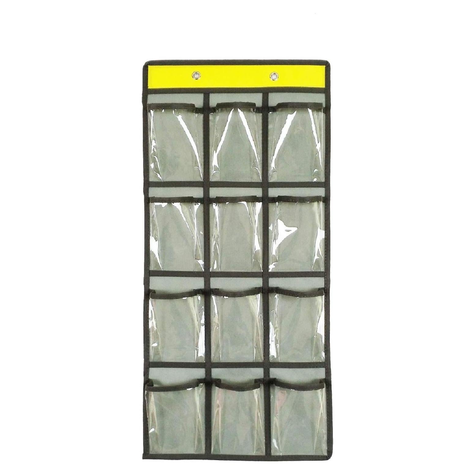 Organizador de Bolsillos Transparentes ANIZER 12 Compartimentos Gris