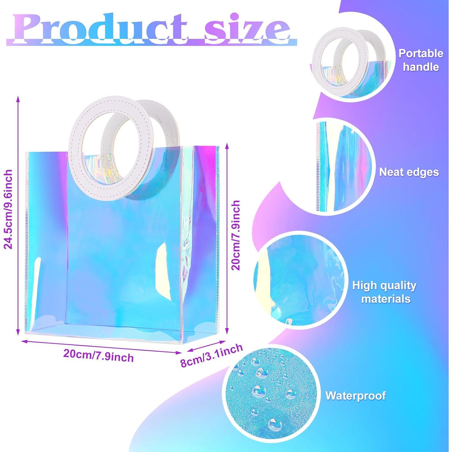 25 Bolsas de Regalo Holográficas MJOGGOTT 20x20x8 cm PVC