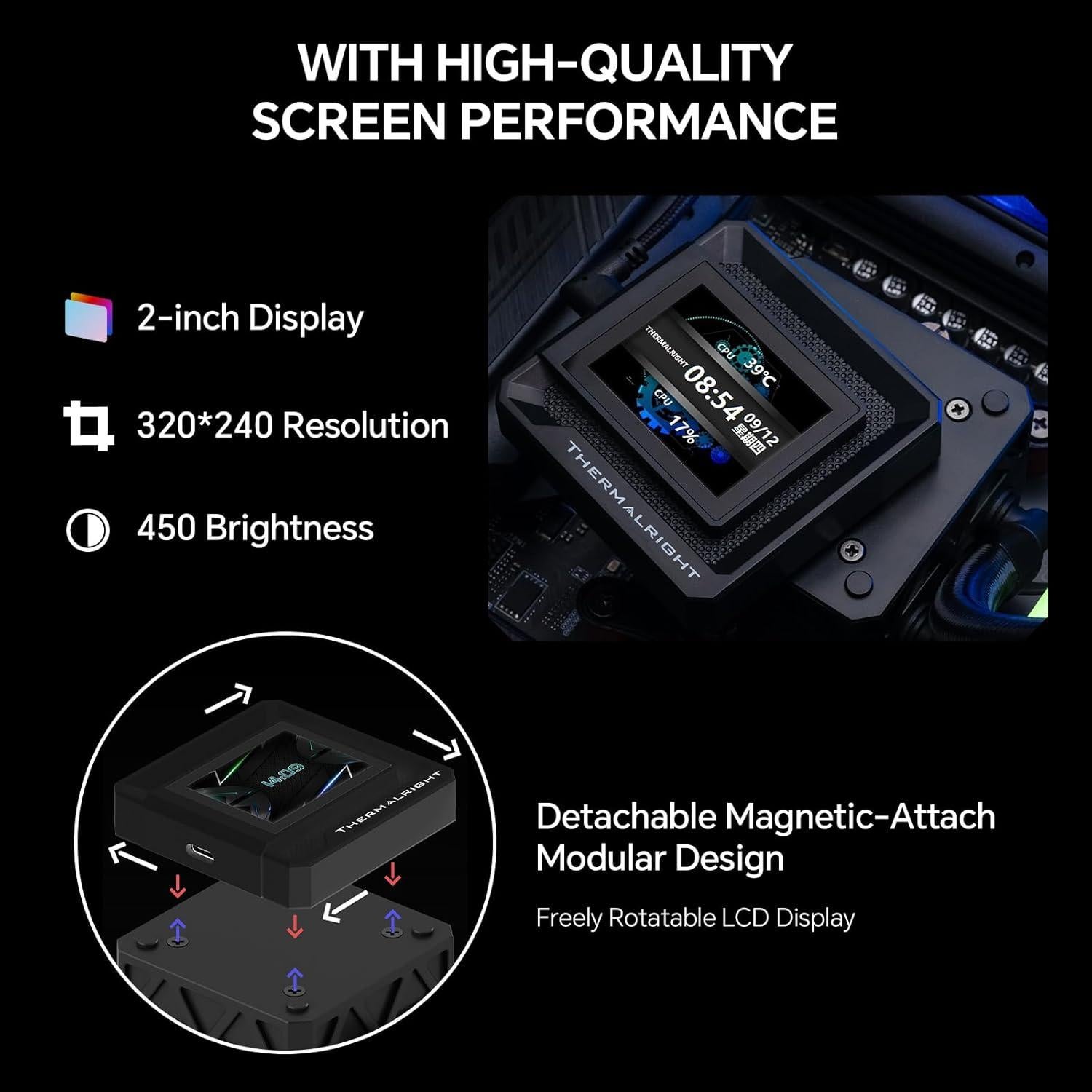 Enfriador Líquido AIO Thermalright FW360 SE ARGB V2 360mm